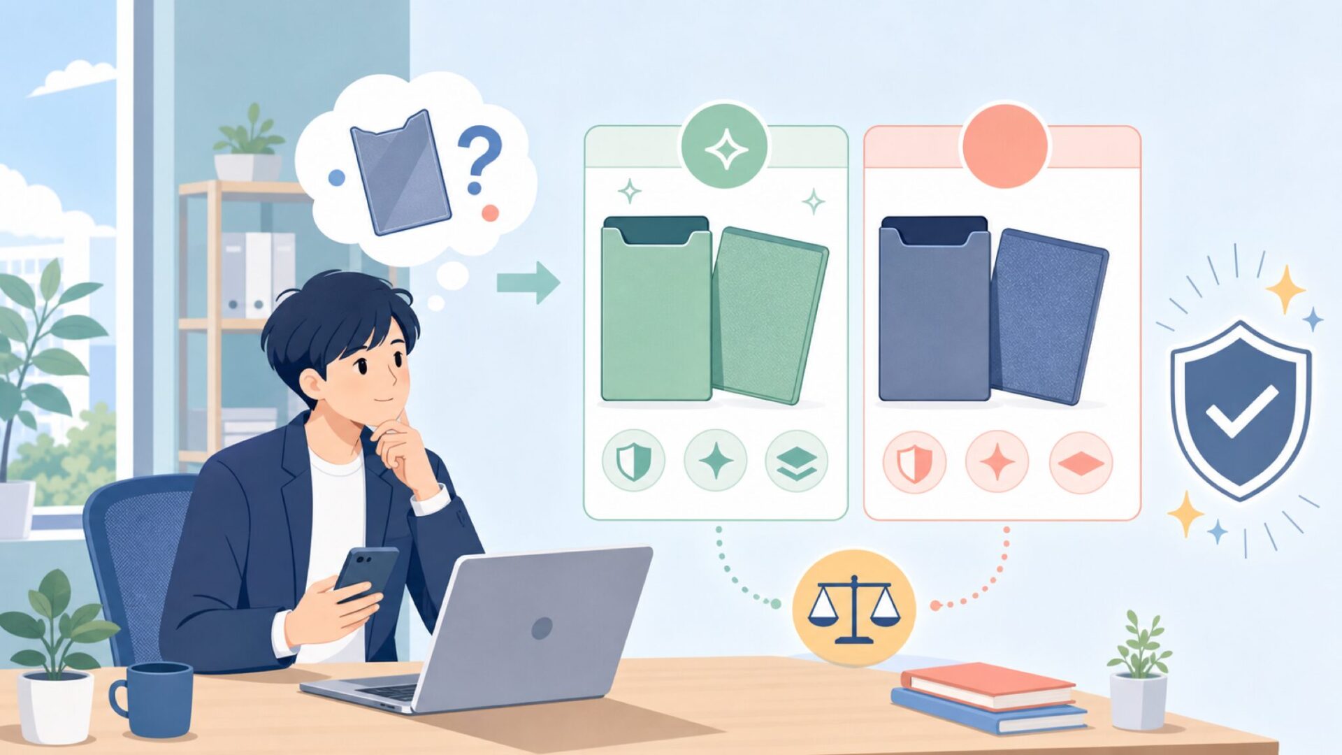 ハイパーマットシリーズとの違いは?を表すイラスト