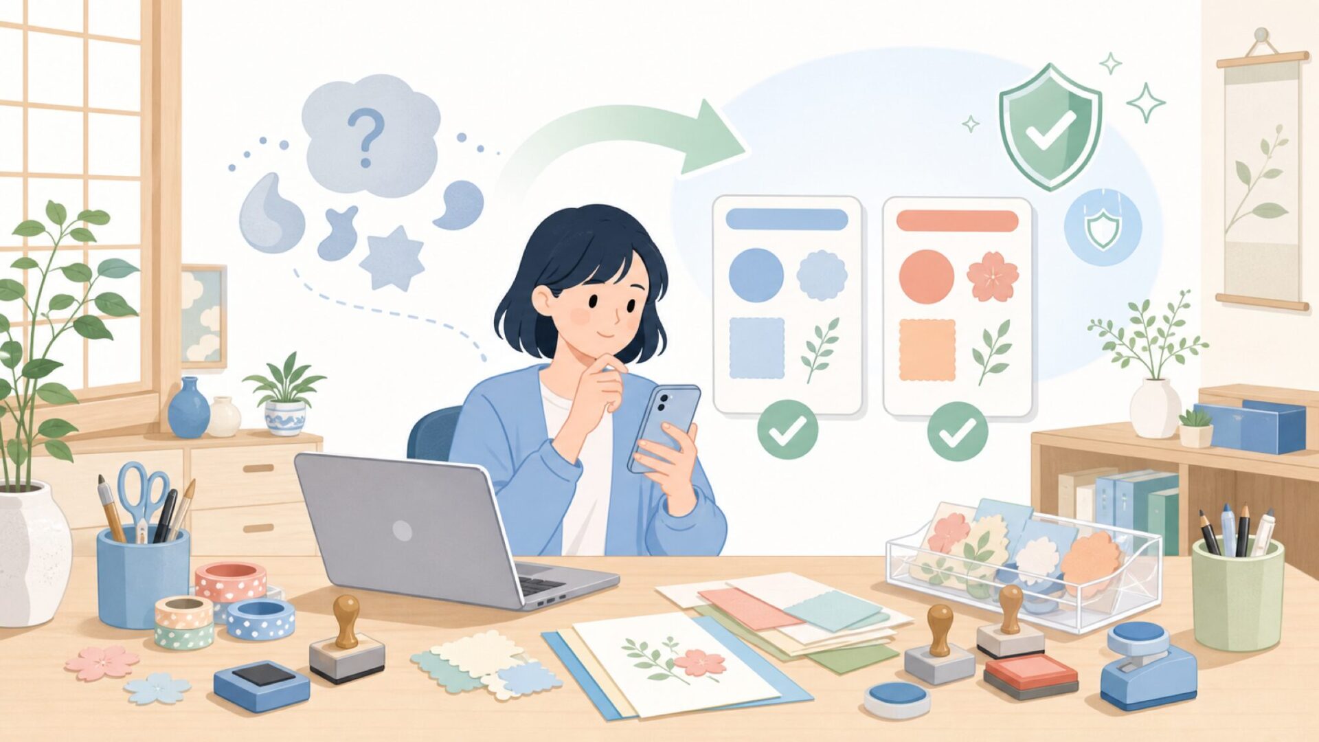 Picket Fence Studiosの魅力とクラフトへの取り入れ方を表すイラスト