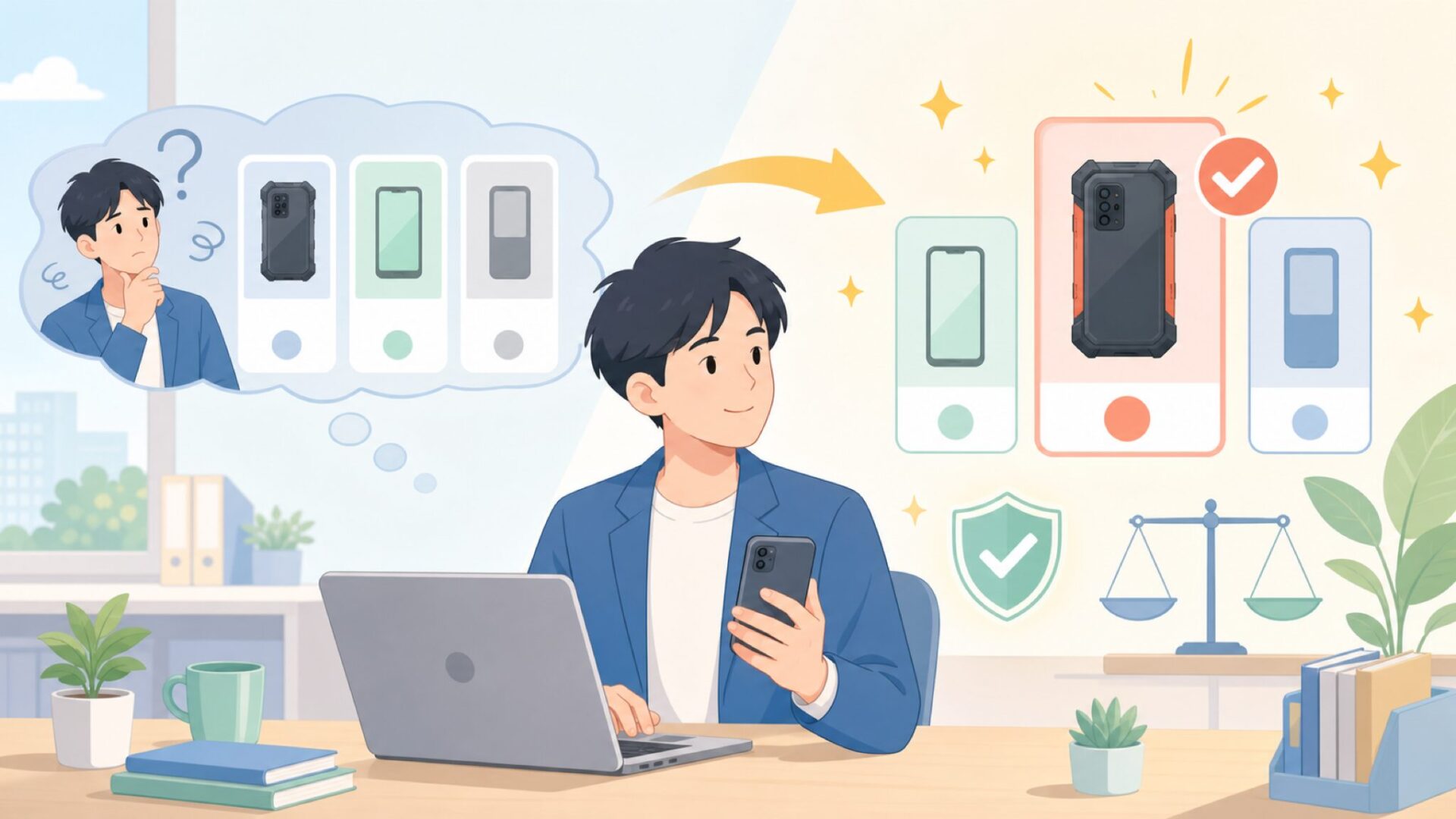 HAFURYを選んでよい人・比較すべき人を表すイラスト