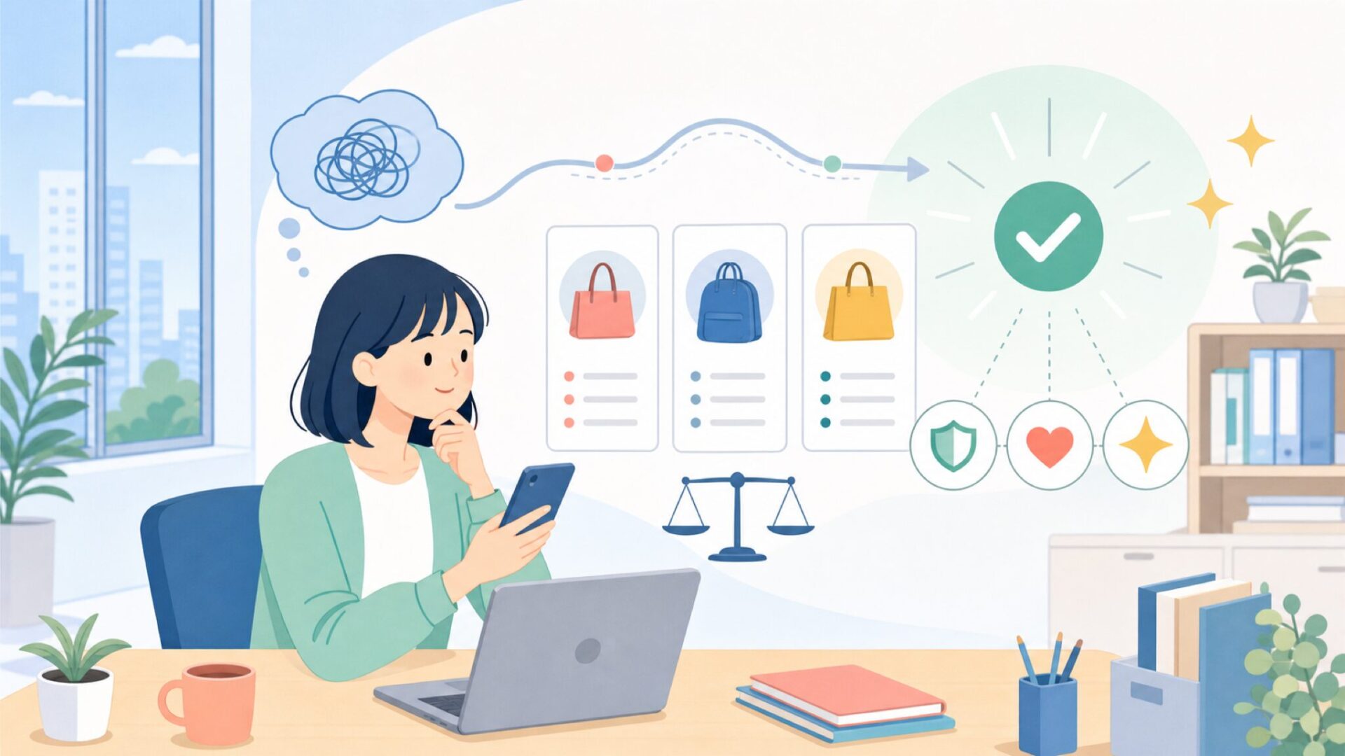 CTA(中間)を表すイラスト