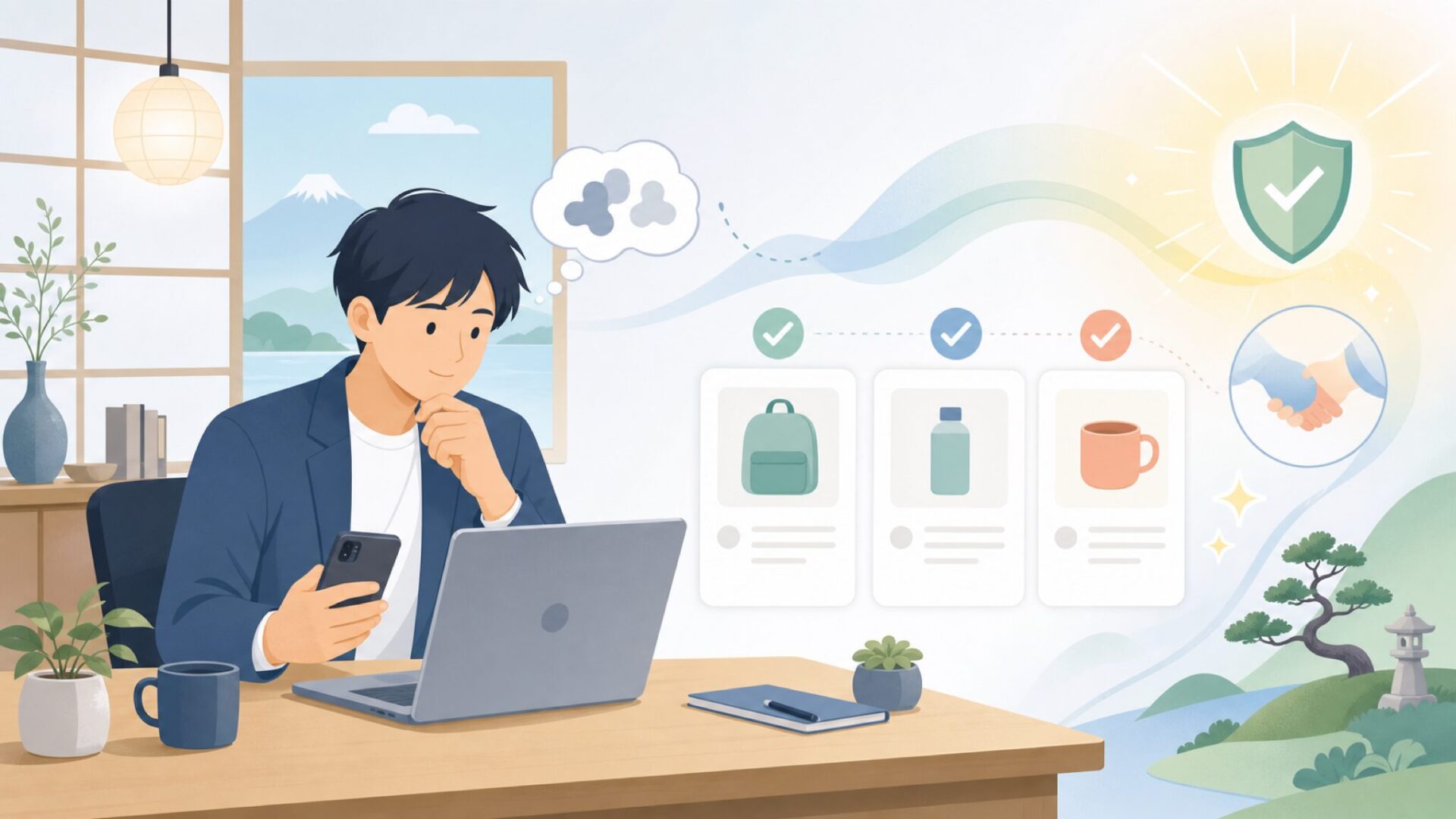 CTA(中間)を表すイラスト