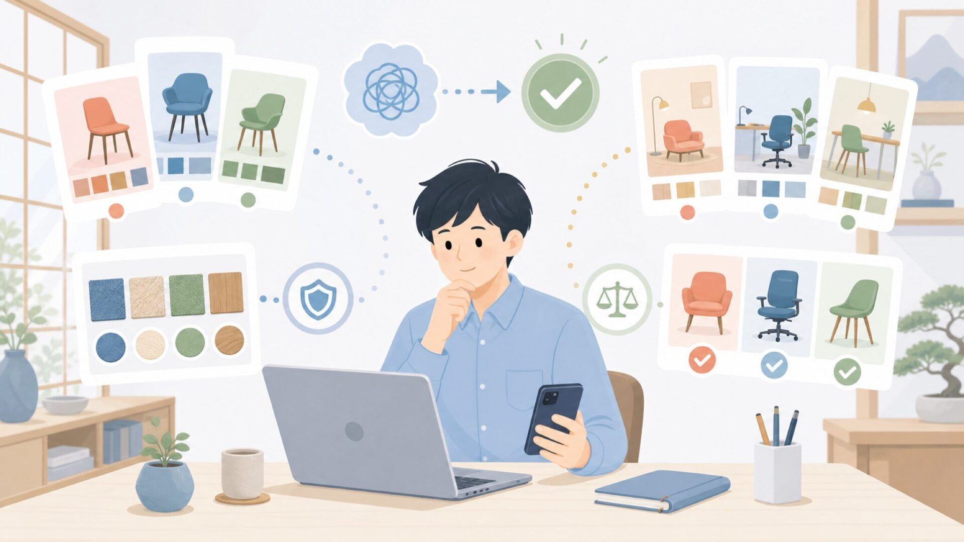 用途に合わせた選び方とおすすめの購入オプションを表すイラスト