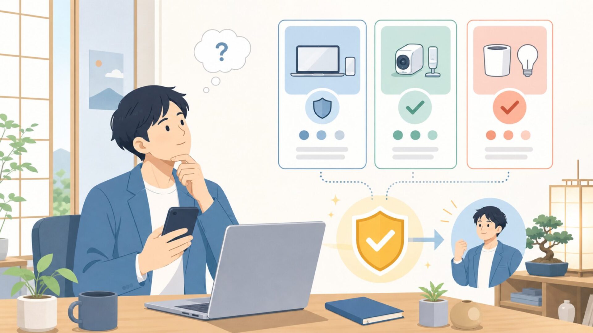 用途別に見るシリーズの選び方を表すイラスト