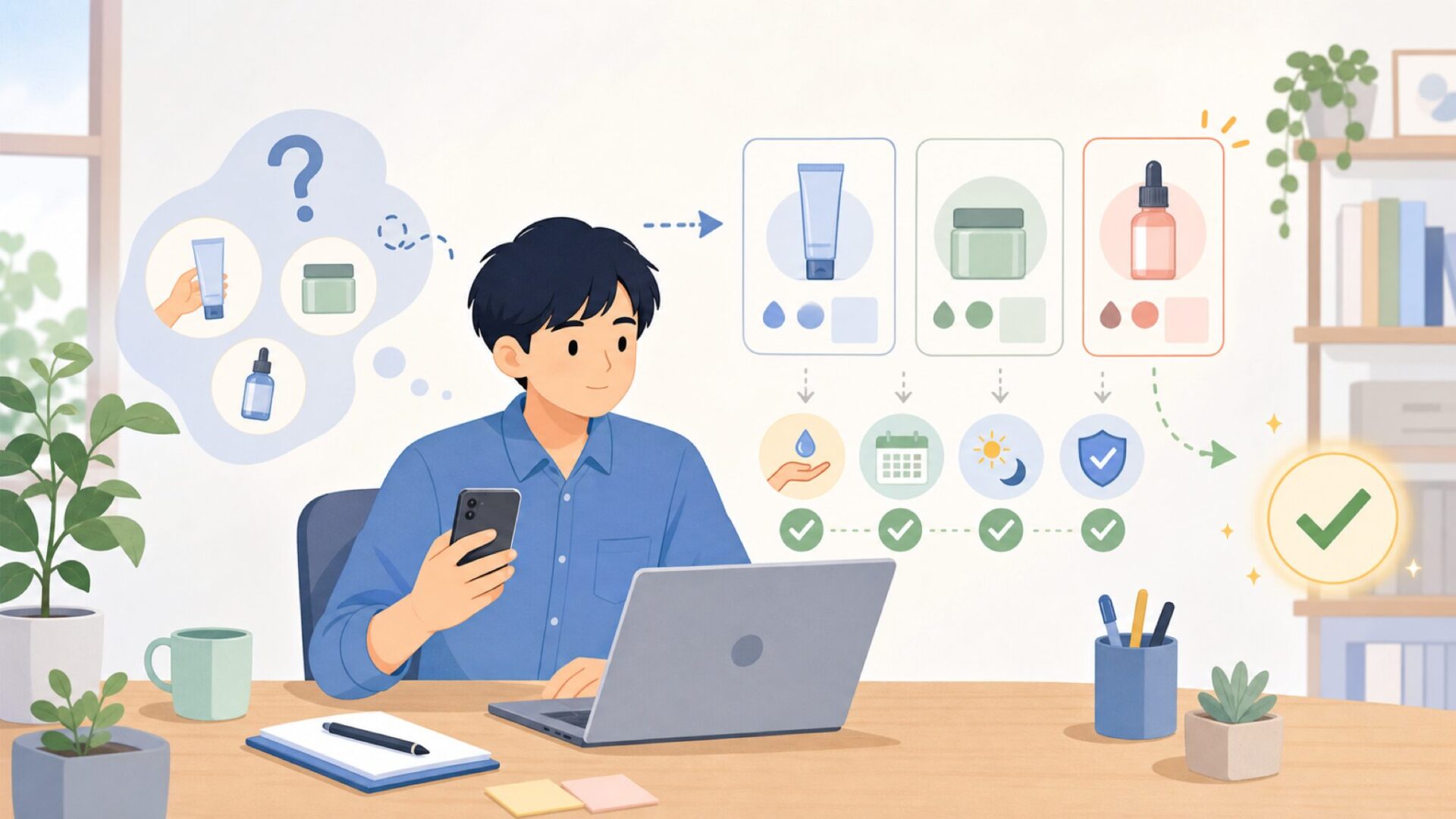 使い方と使用頻度｜失敗しないための基本を表すイラスト