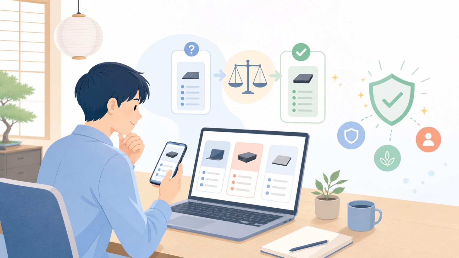 Ninkearが向いている人・避けたほうがよい人を表すイラスト