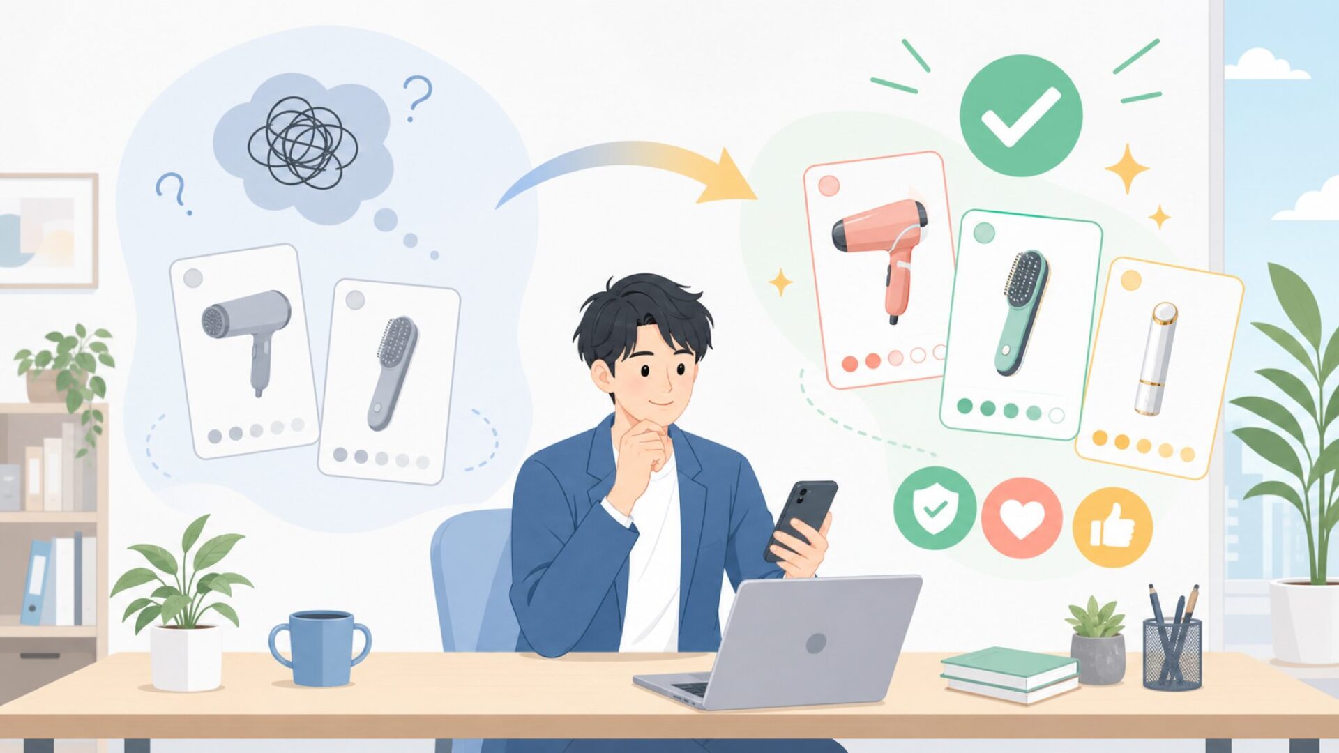 Beauturalが向いている人・向いていない人を表すイラスト