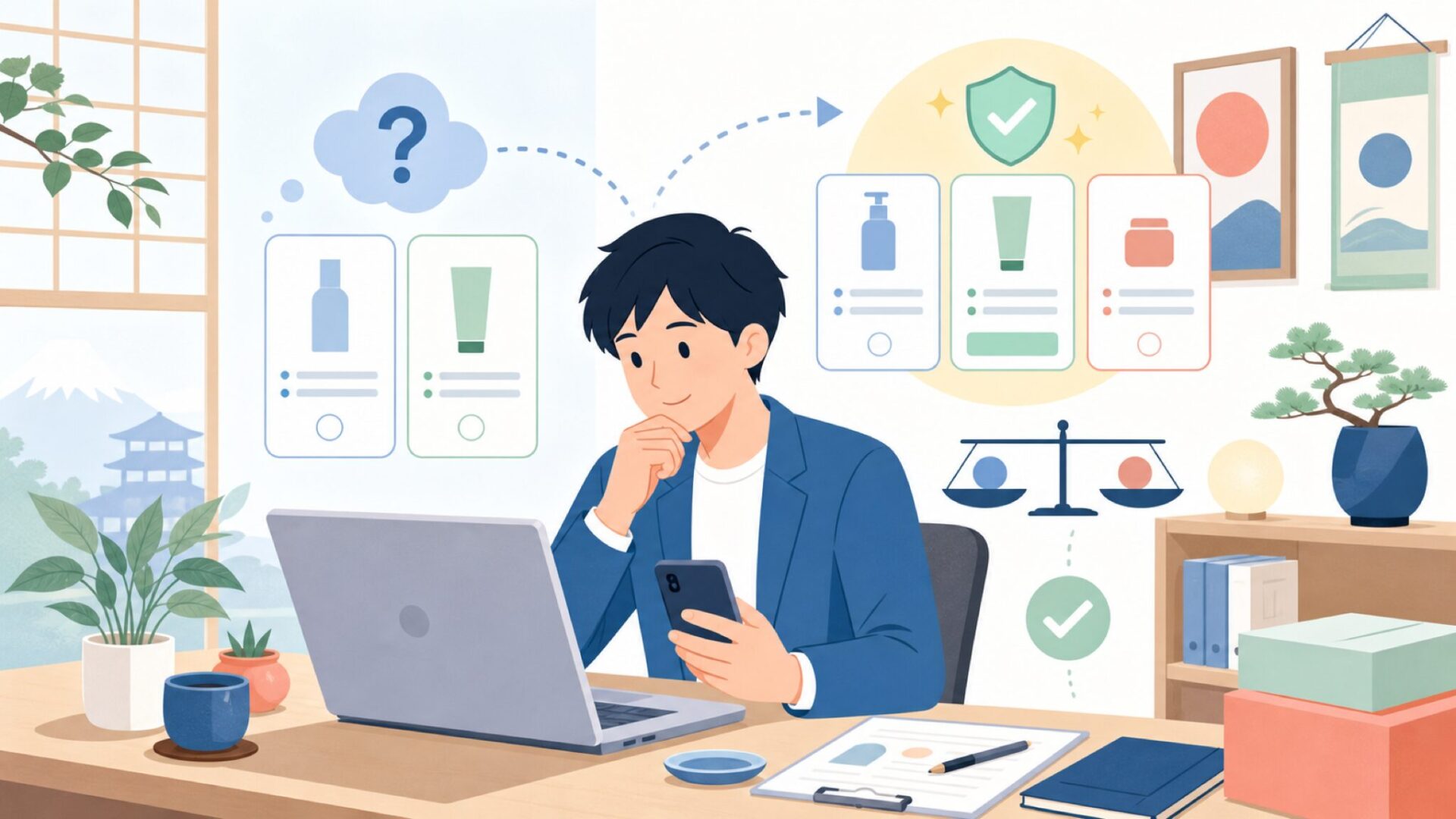 CTA(中間)を表すイラスト