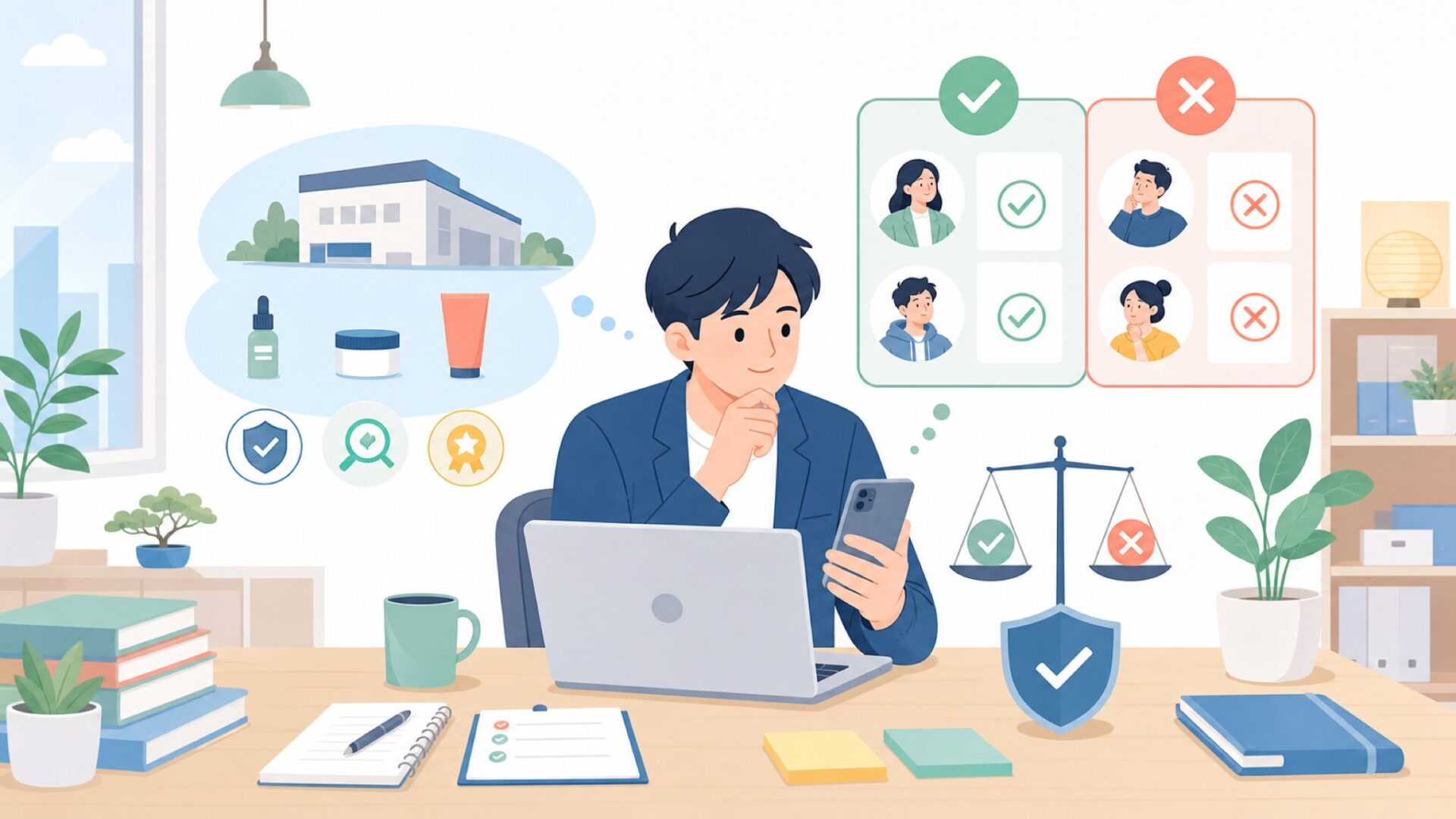 Tonic Studiosが向いている人・向いていない人を表すイラスト
