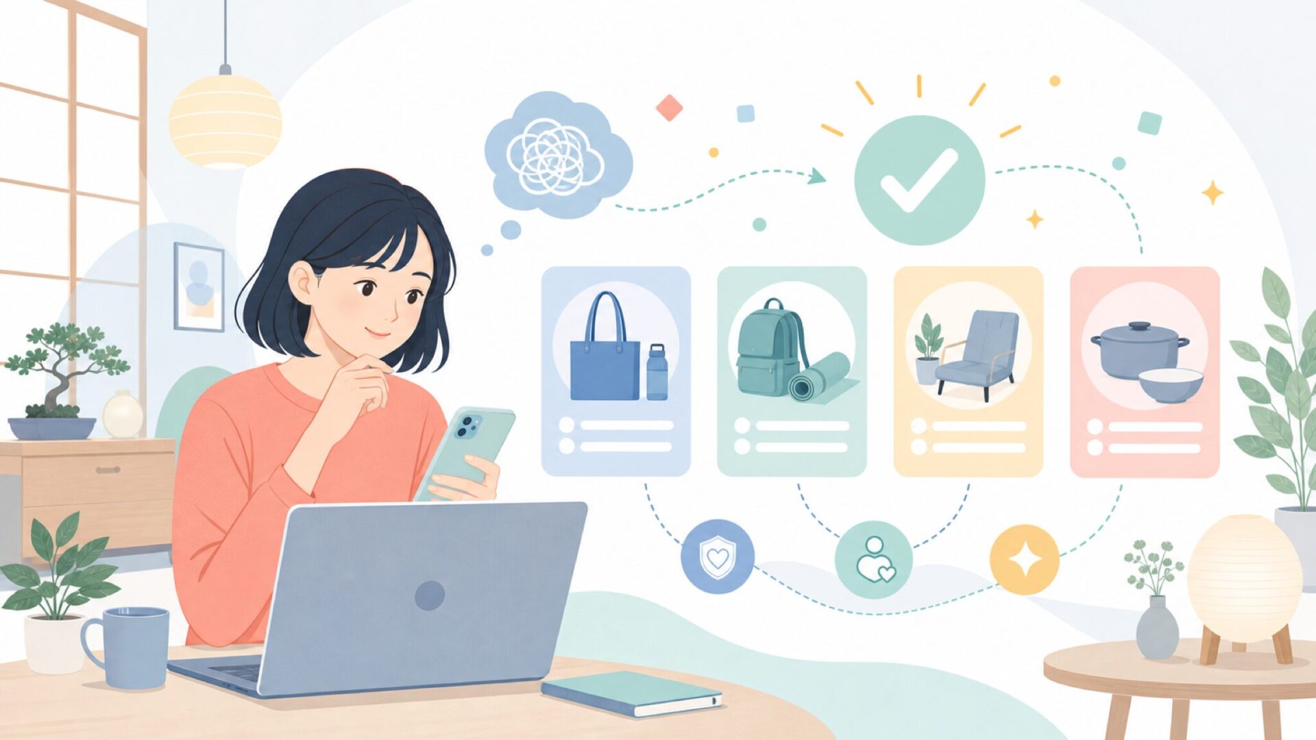 ライフスタイル別に見るBekaの活かし方を表すイラスト