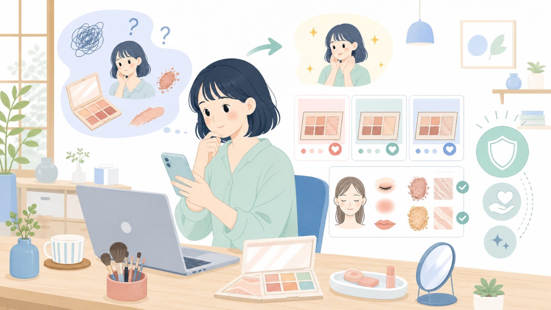 使い方がわからなくても大丈夫、初心者向けI'M MEME活用法を表すイラスト
