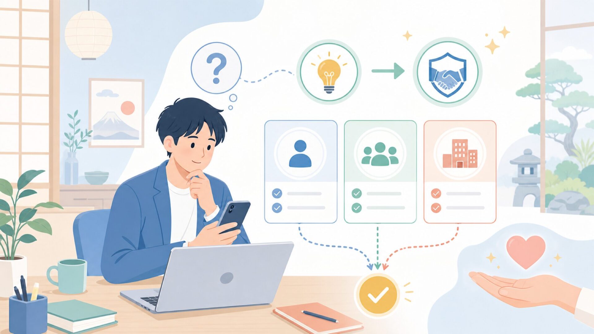 用途別に見るPro'sKitとの付き合い方を表すイラスト