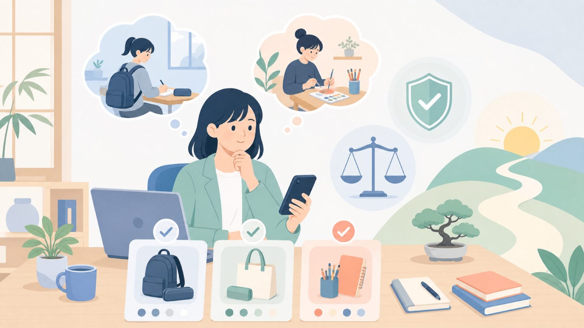 CTA(中間)を表すイラスト