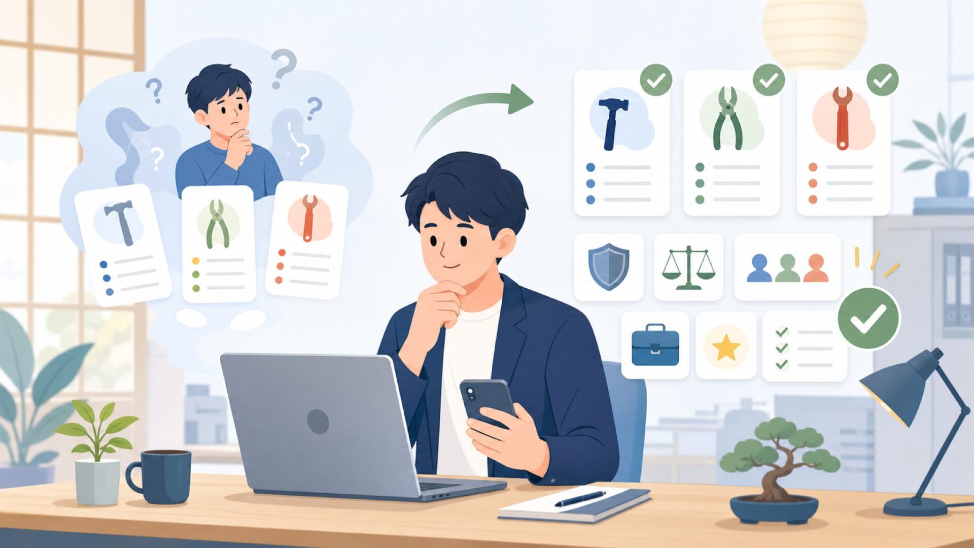 どんな人にTEKTON Toolsが向いているかを表すイラスト