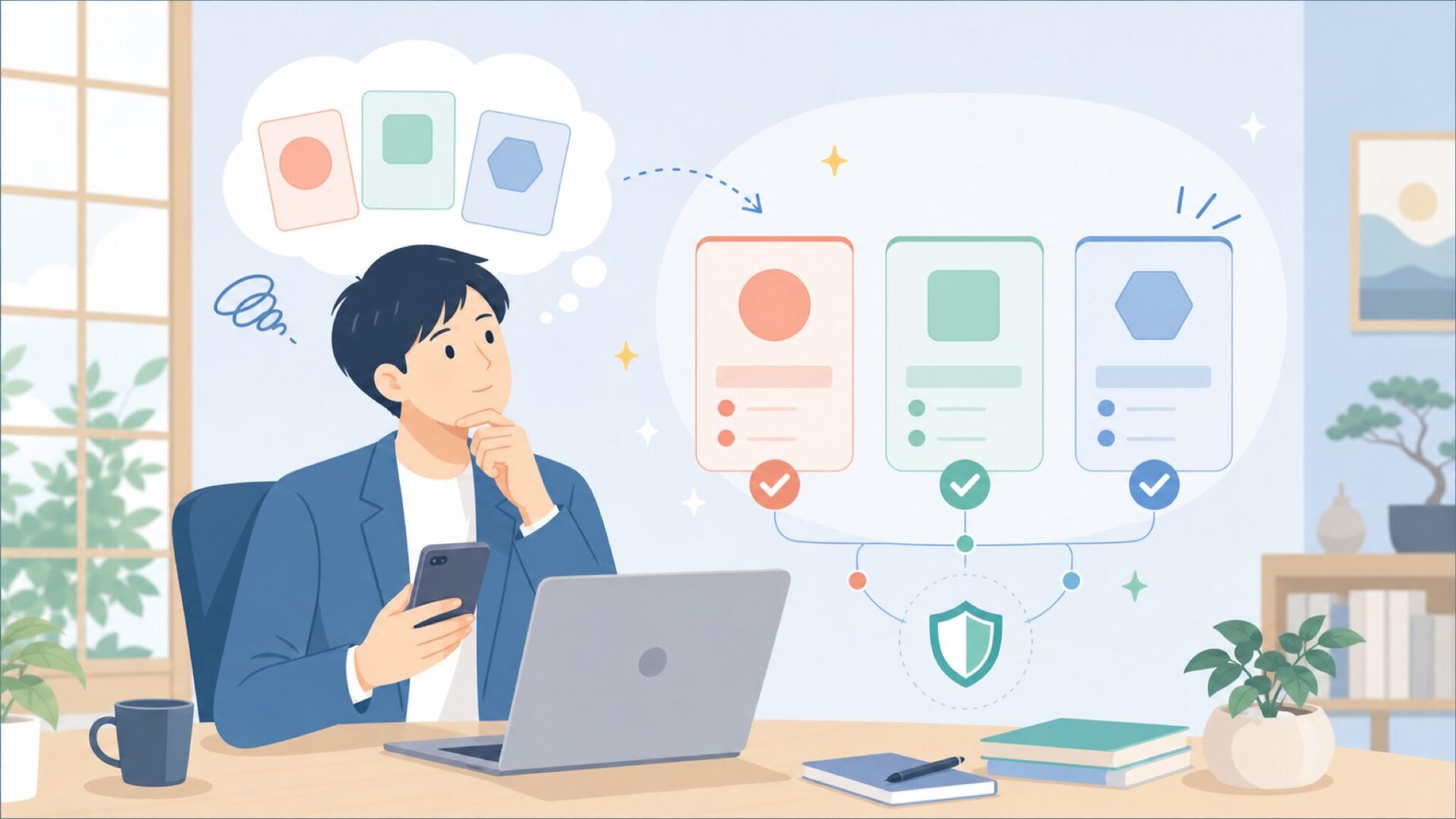 CTA(中間)を表すイラスト