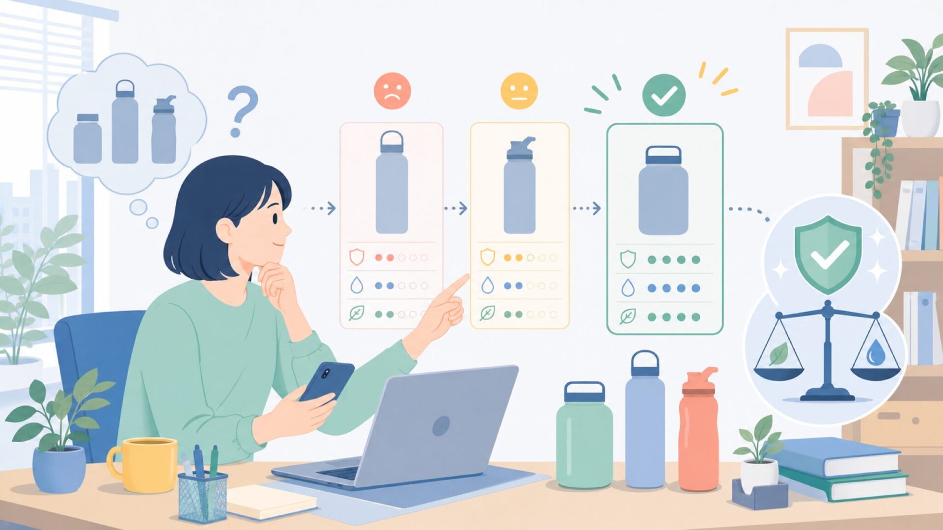 CNOCと比較されやすい他ブランドとの違いを表すイラスト