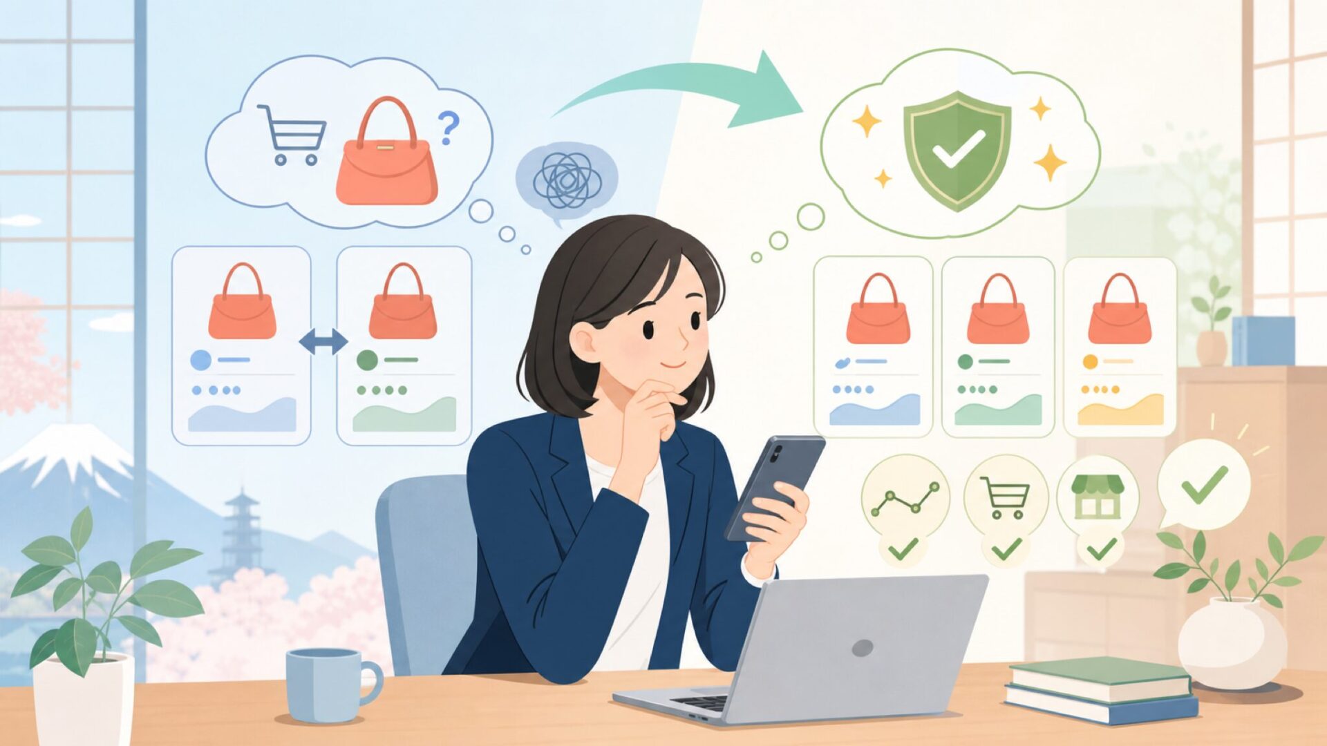 CTA(中間)を表すイラスト