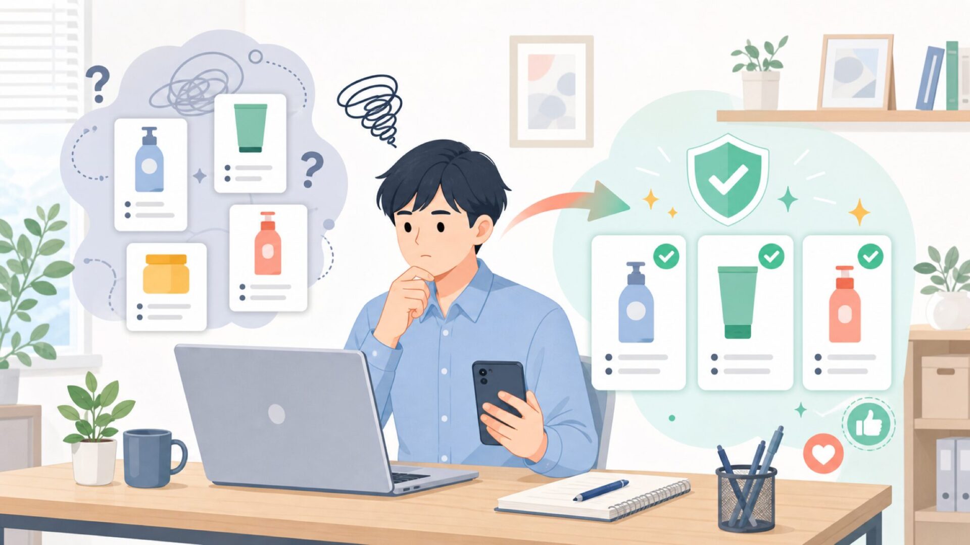 UNI FAN SL-INFINITYなど紛らわしいブランドとの違いを表すイラスト