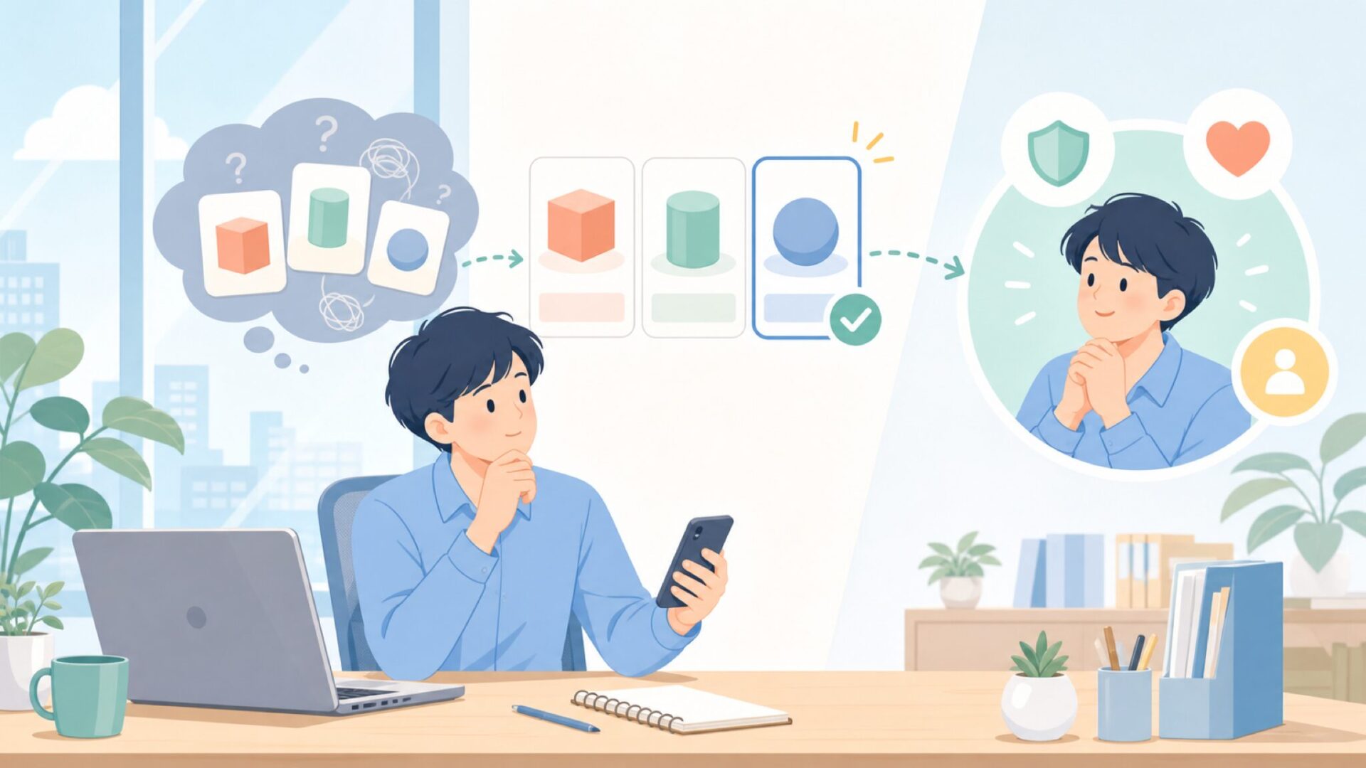 CTA(中間)を表すイラスト