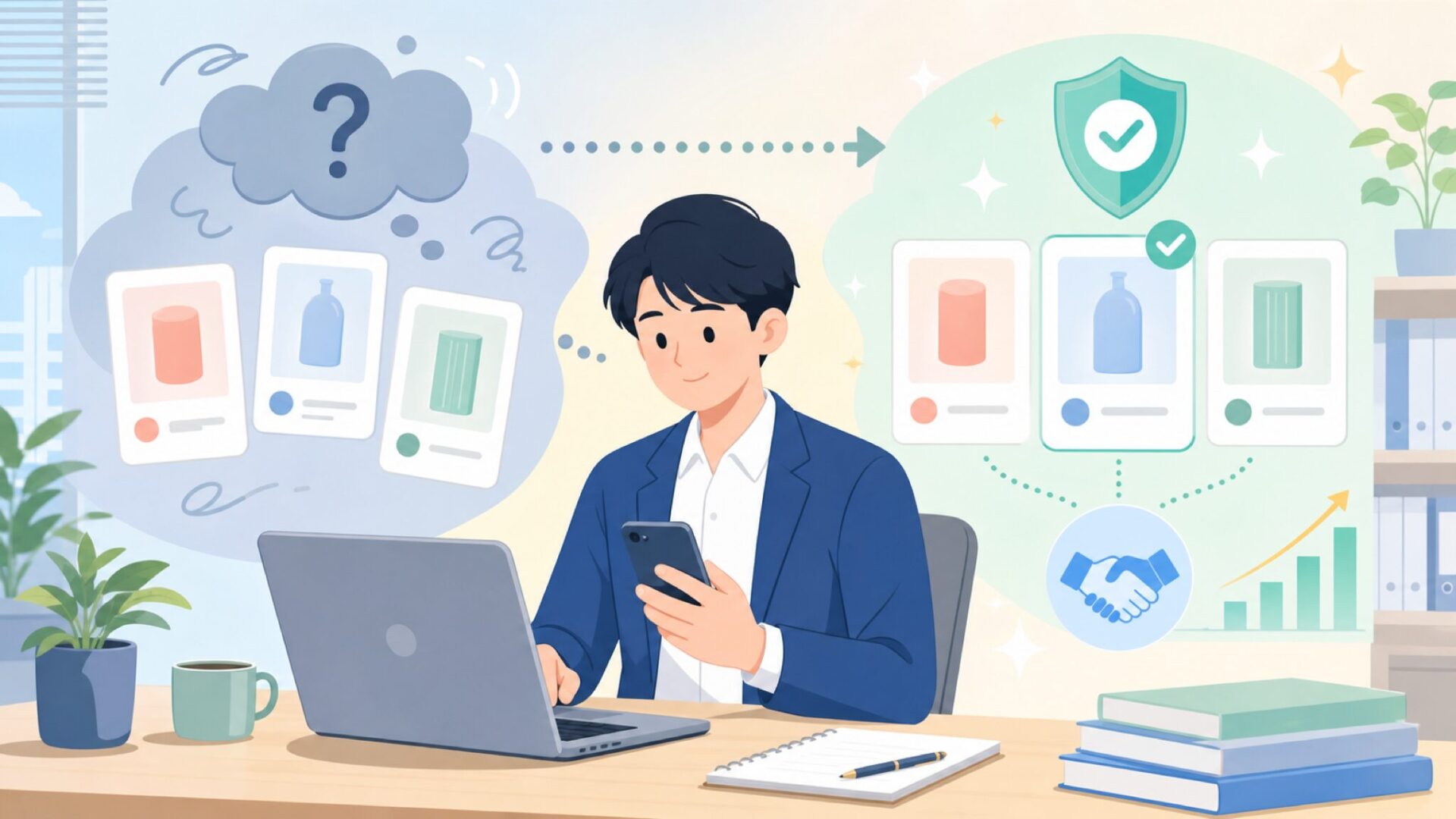 最新情報から見るHZXVOGENの現在地を表すイラスト