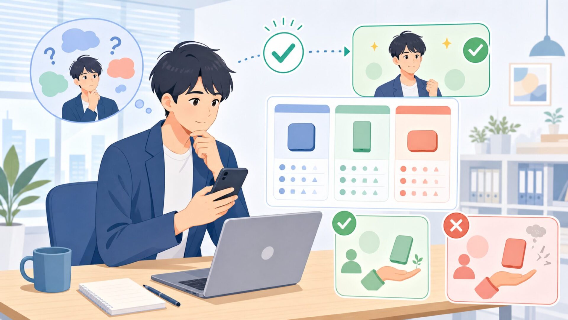 Tenergyを選ぶべき人・避けたほうがいい人を表すイラスト