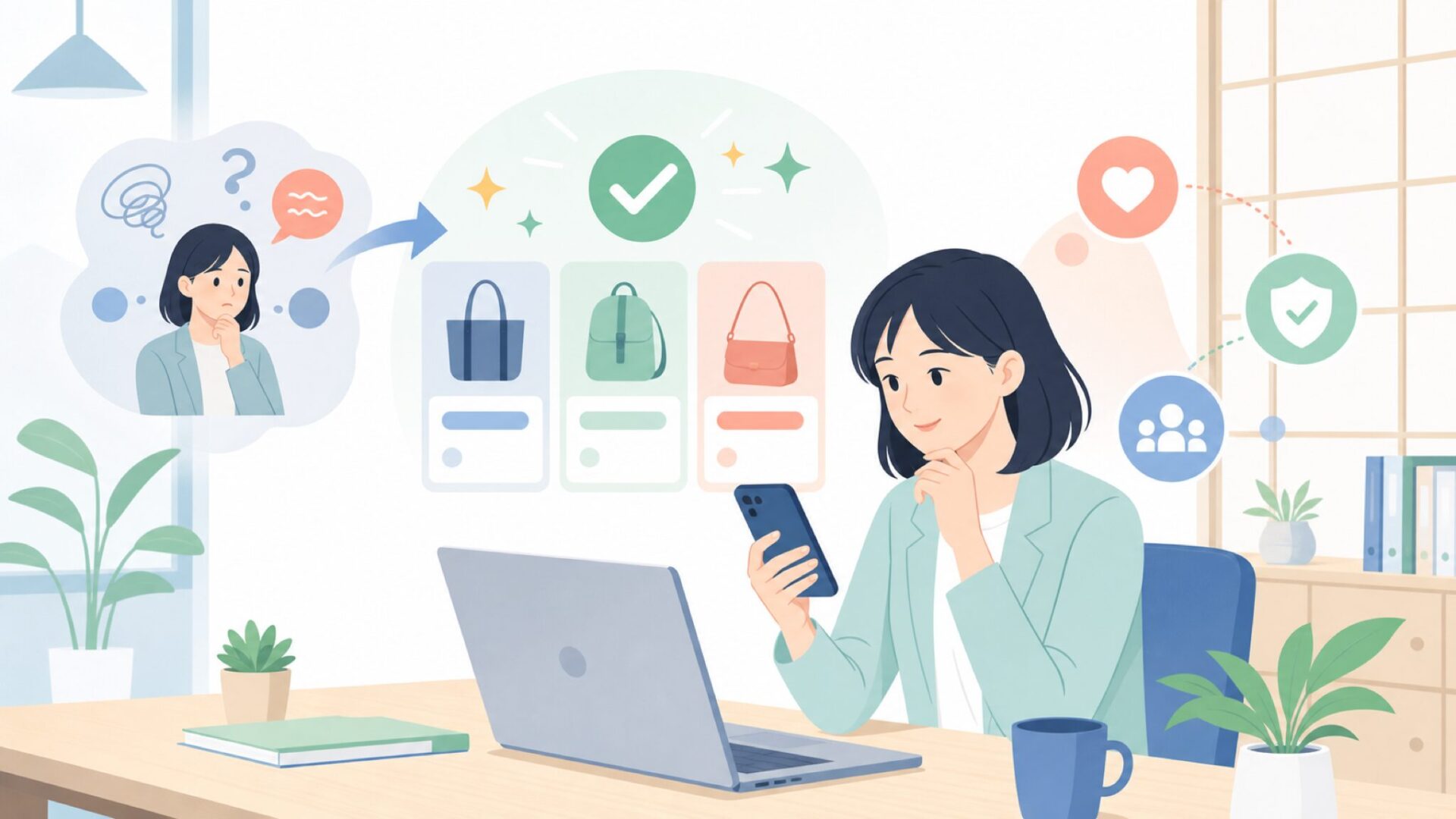 CTA(中間)を表すイラスト