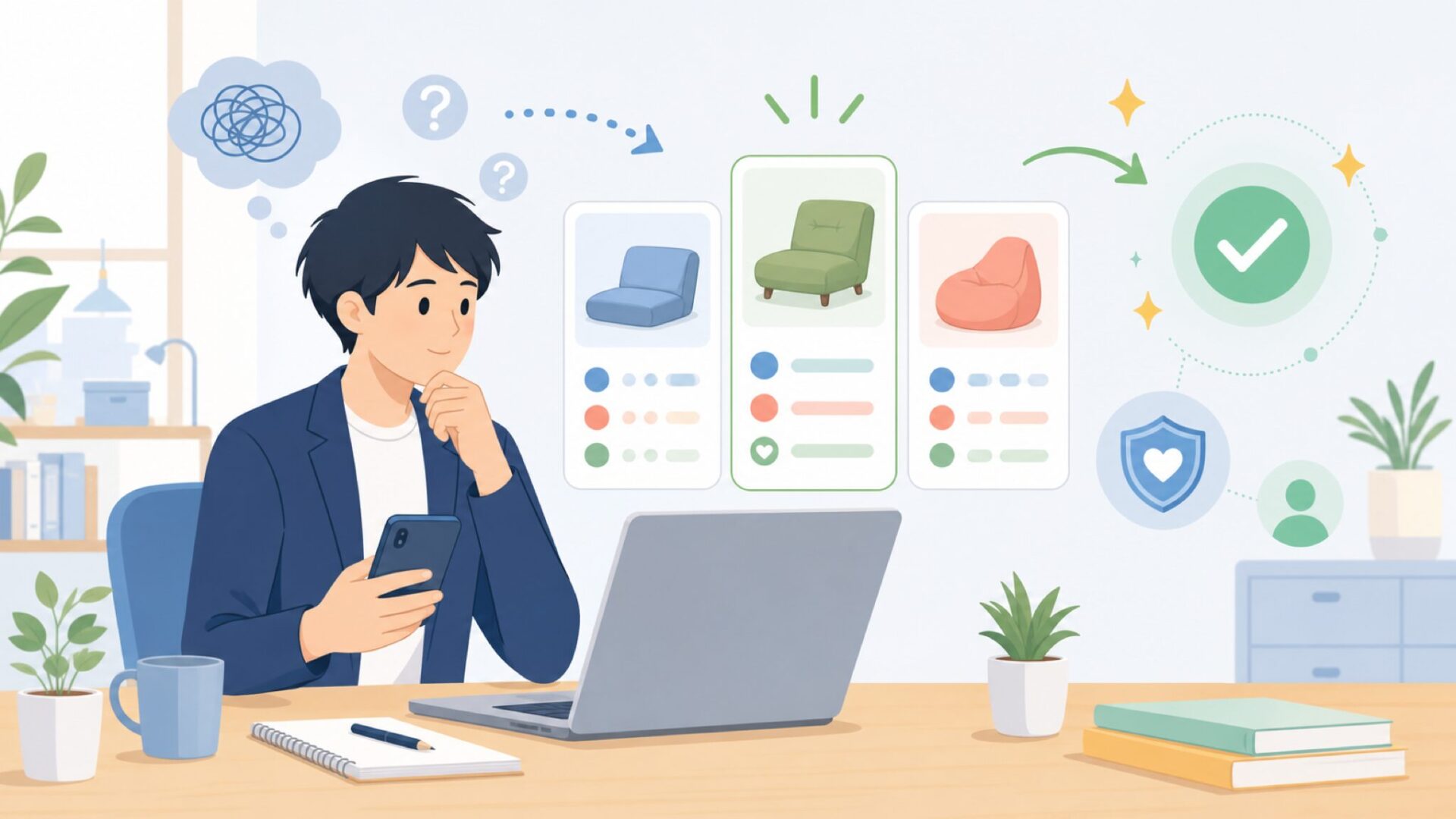 用途別に見るJOYHILLの使い勝手を表すイラスト