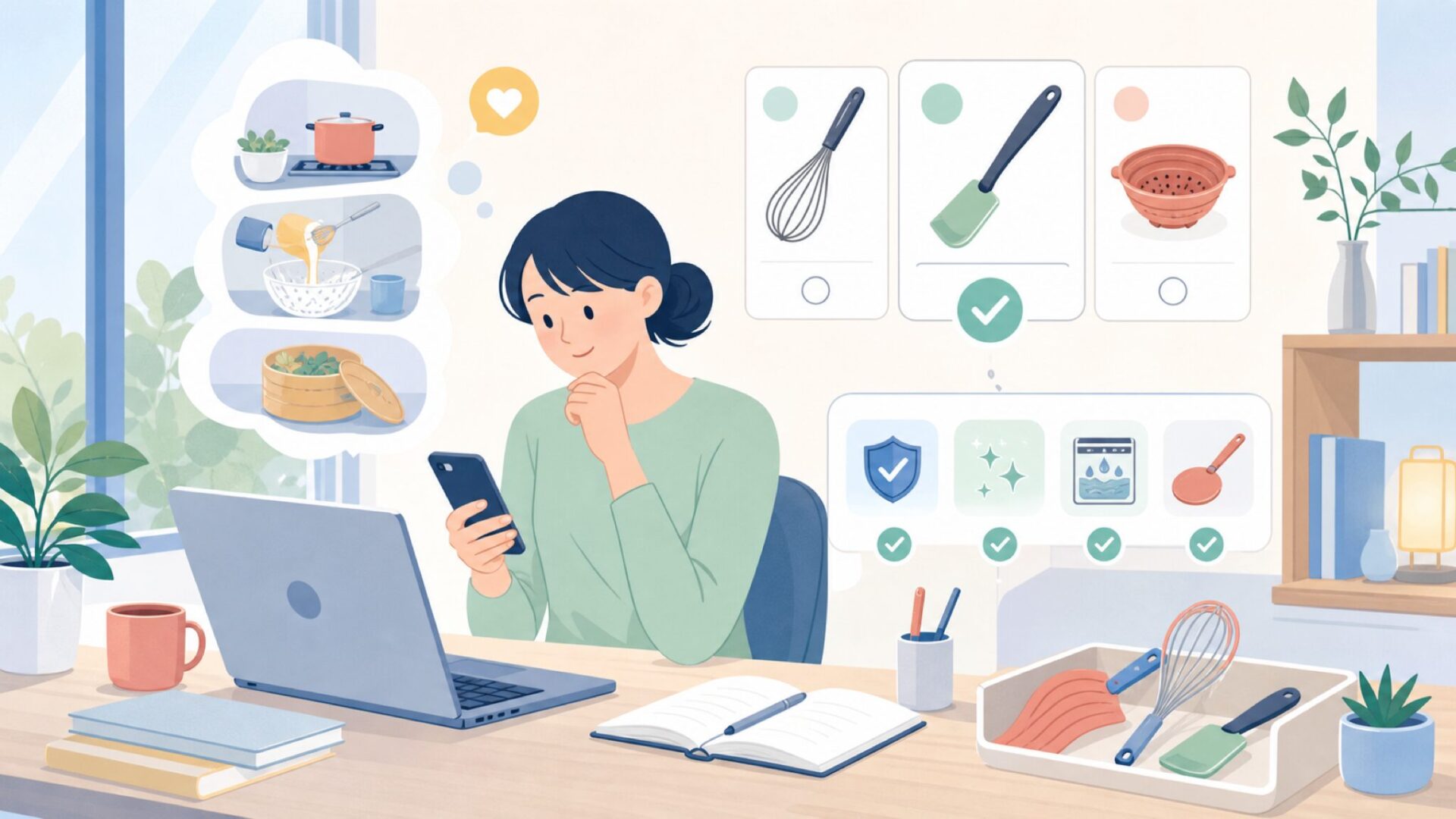 用途・シーン別に見るMastradの選び方ガイドを表すイラスト