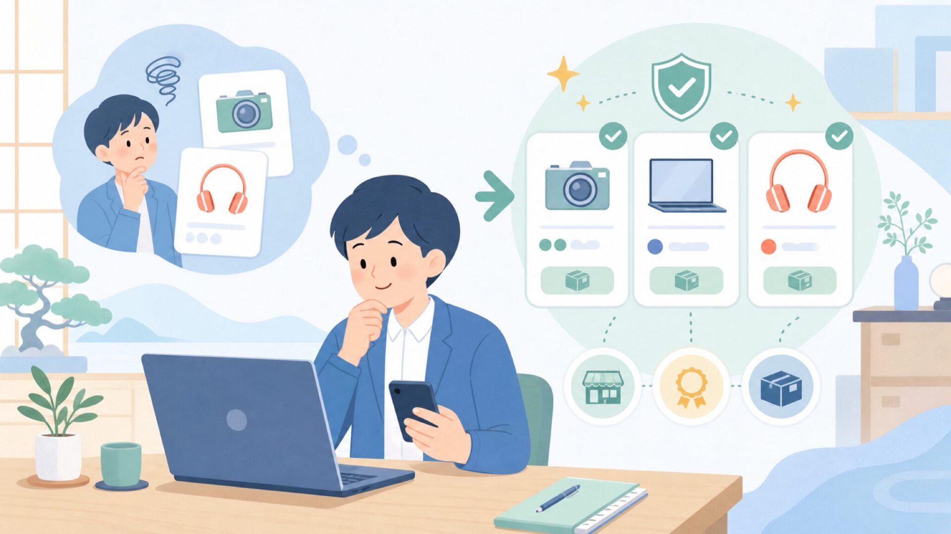 CTA(中間)を表すイラスト