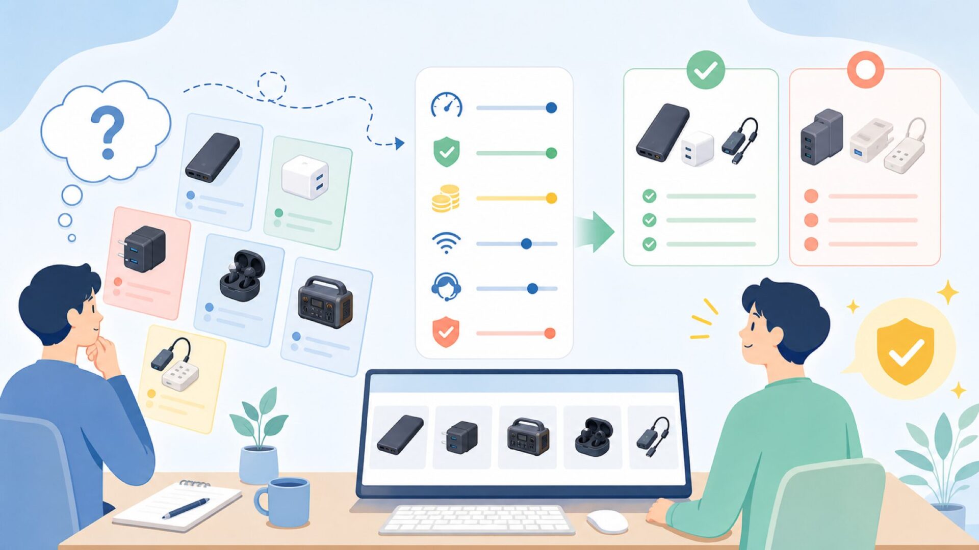 Ankerが合う人・別ブランドを検討した方がいい人を表すイラスト