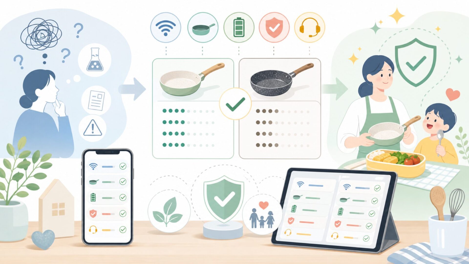 SENSARTEの安全性をデータで裏付けるを表すイラスト