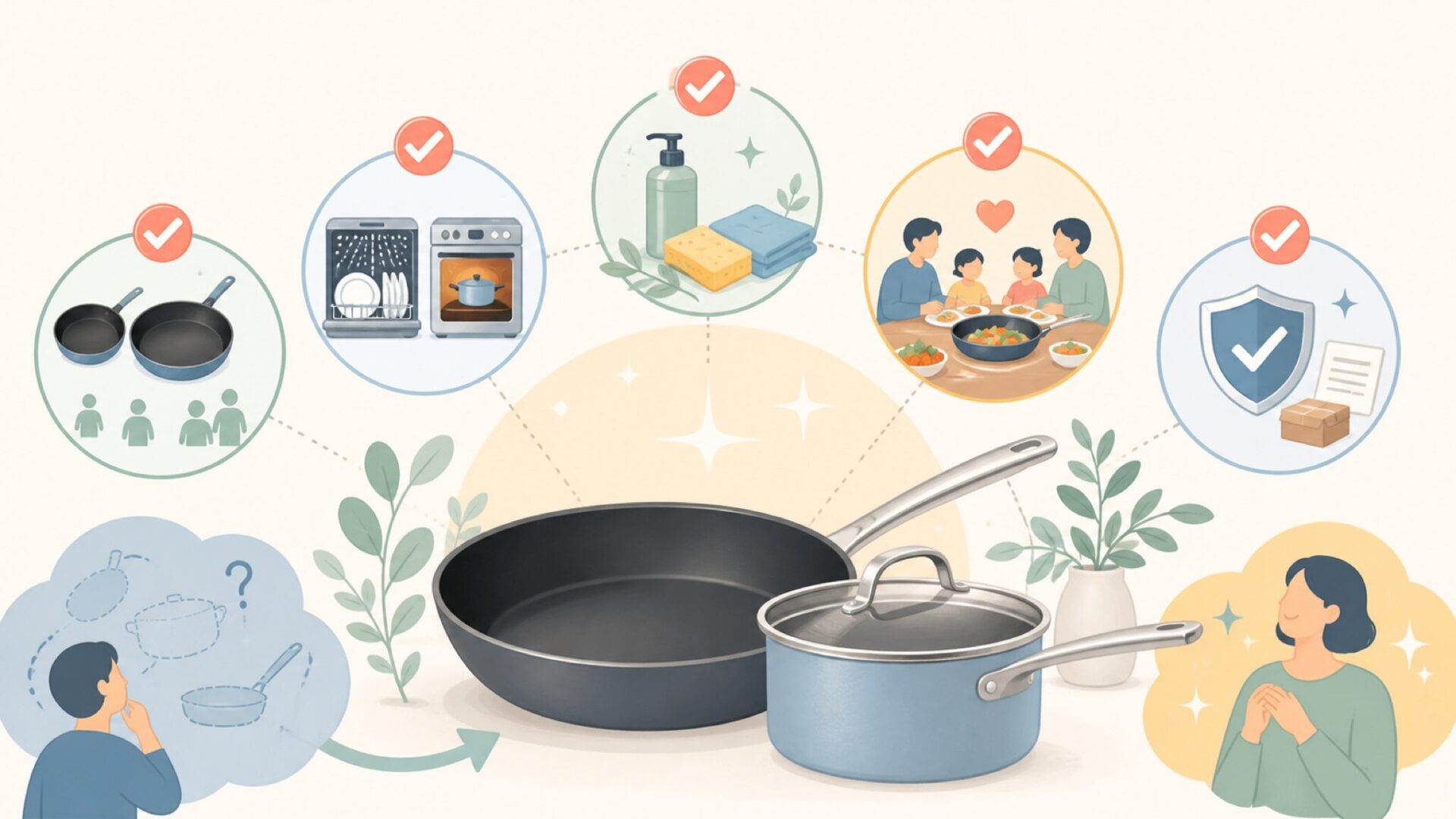 購入前にもう一度確認したい5つの最終ポイントを表すイラスト