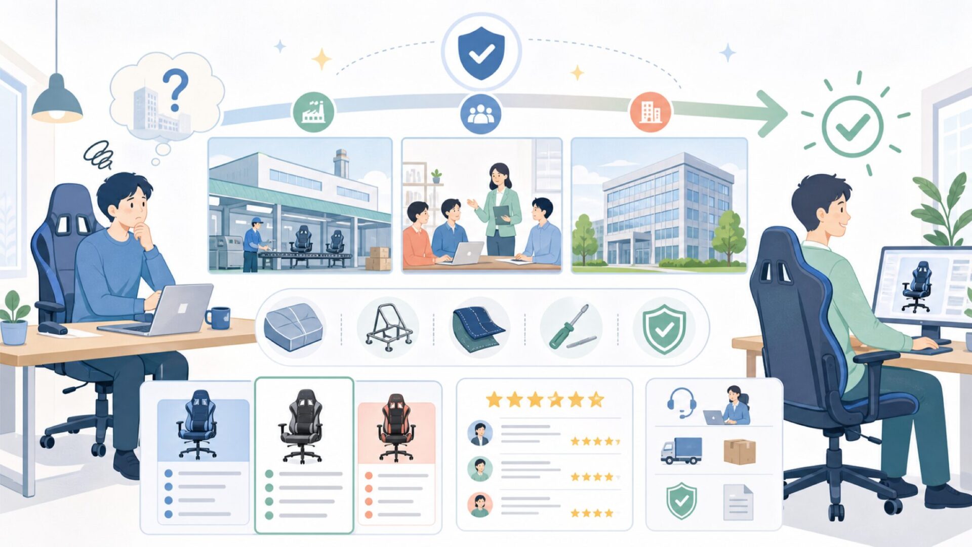 GTRacingの会社概要と組織体制を表すイラスト