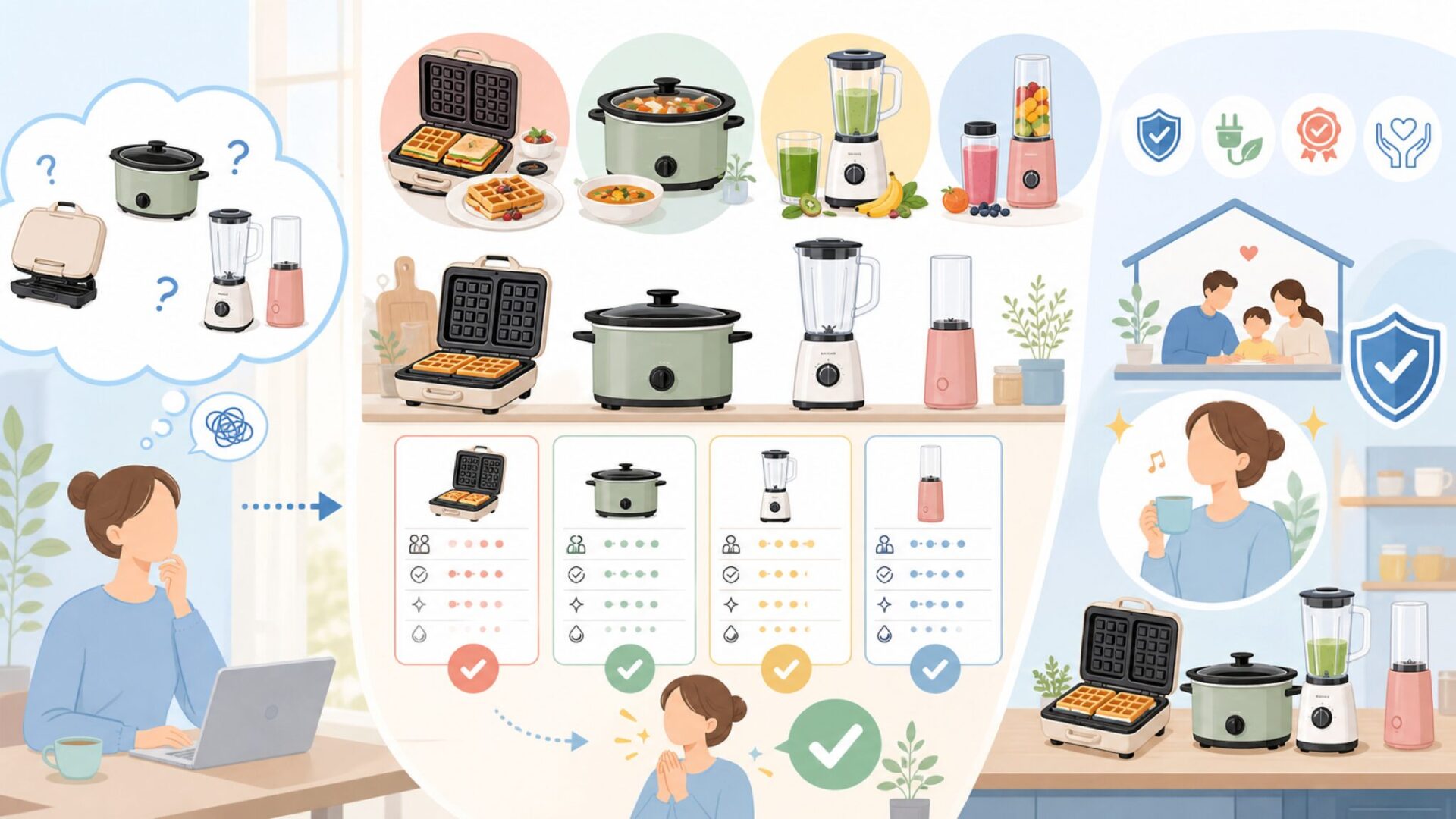 ビタントニオの人気製品ラインナップと選び方のコツを表すイラスト