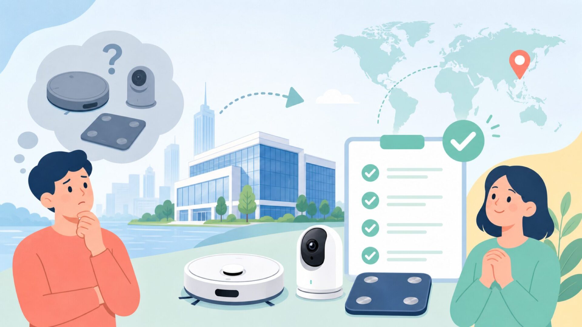 Eufy Homeはどこの国のメーカー？基本情報を整理するを表すイラスト