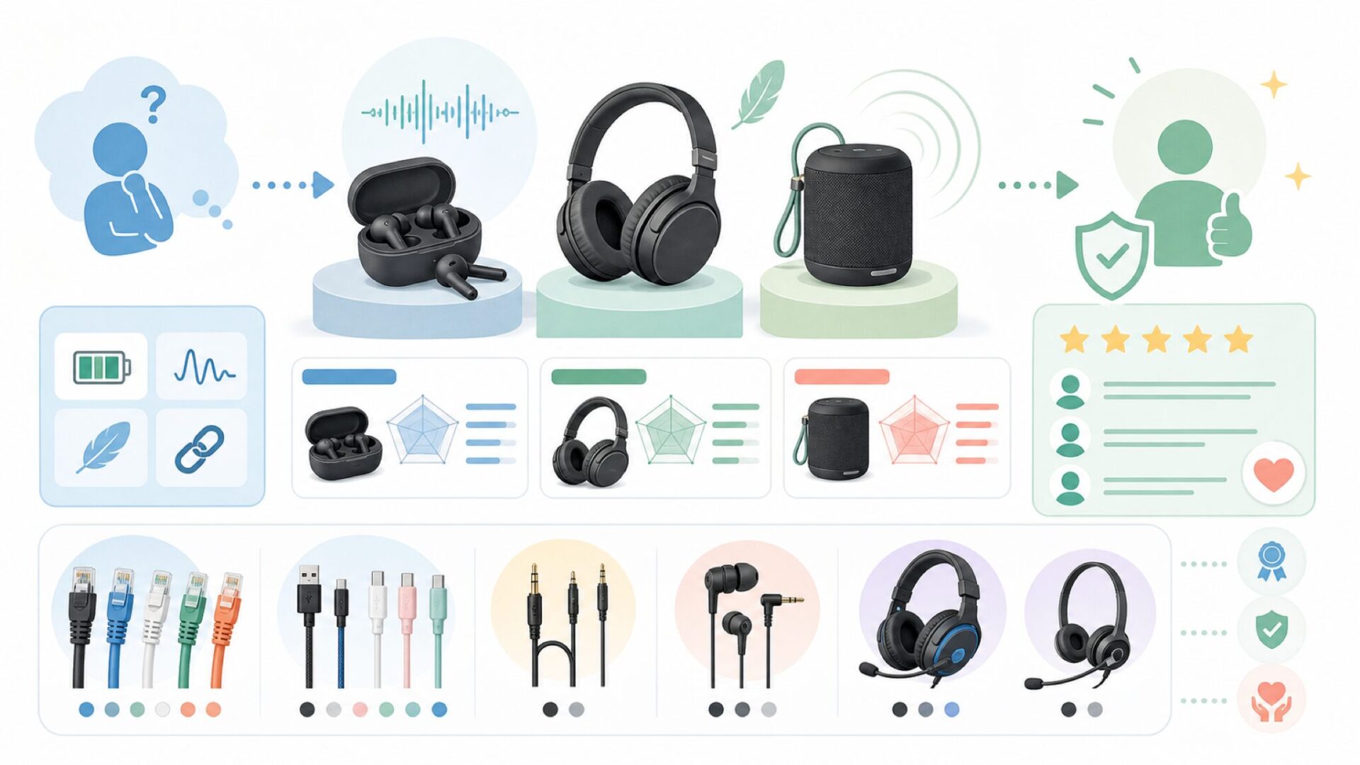 Hamaの主力製品ラインナップを一挙紹介を表すイラスト