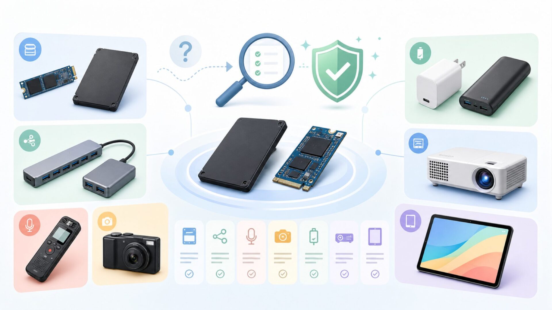 Aigoはどんな製品を出しているのか？ラインナップ全体像を表すイラスト