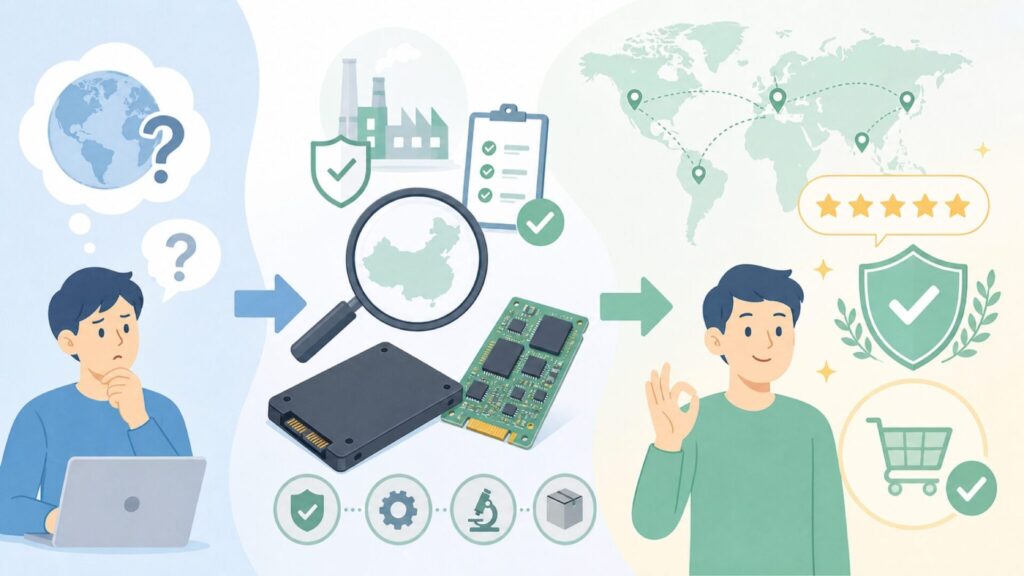 Aigoはどこの国のブランド？中国製でも安心できる理由を正直に解説の要点を表すイラスト
