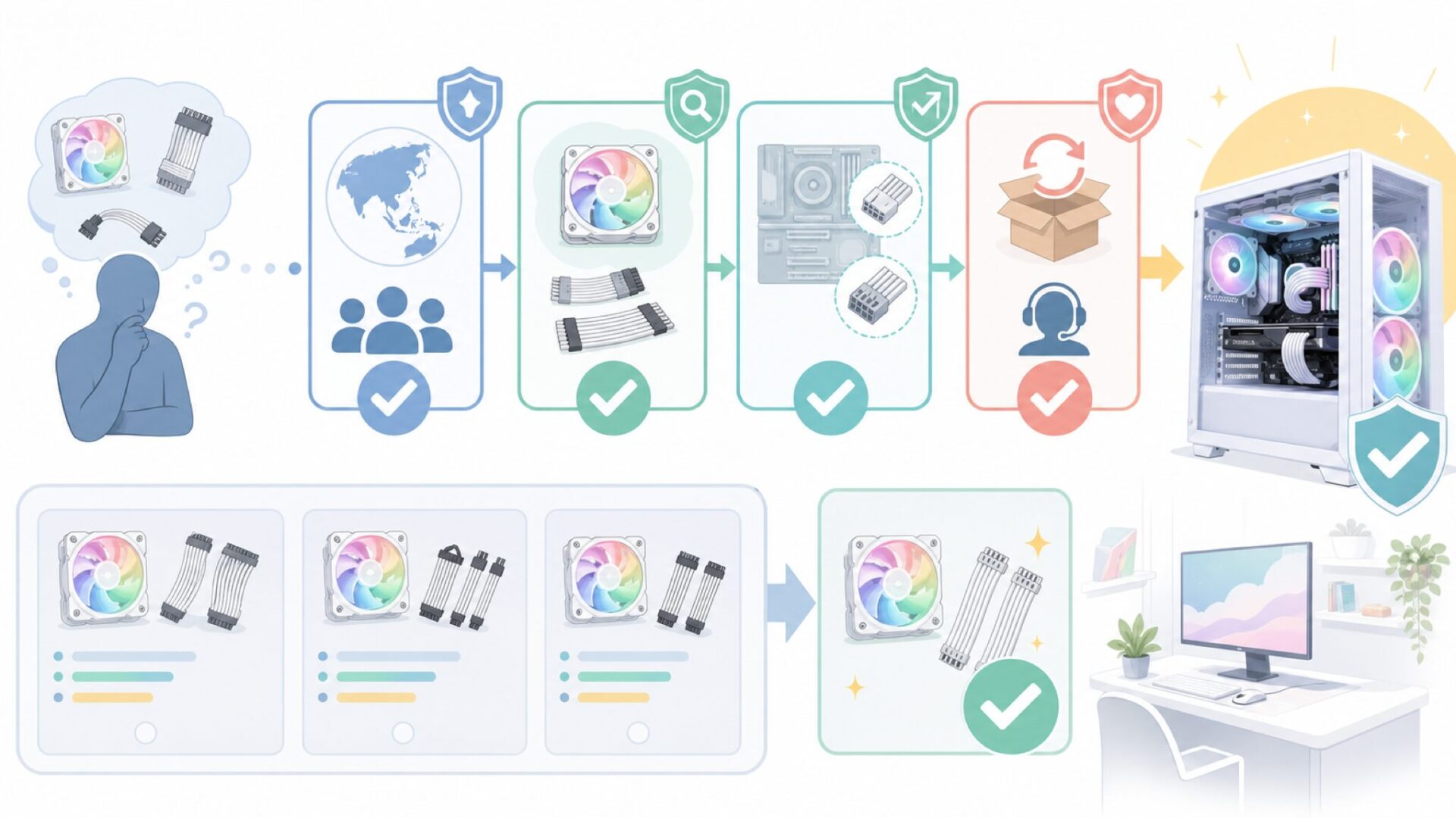 AsiaHorseを選ぶときの結論を表すイラスト