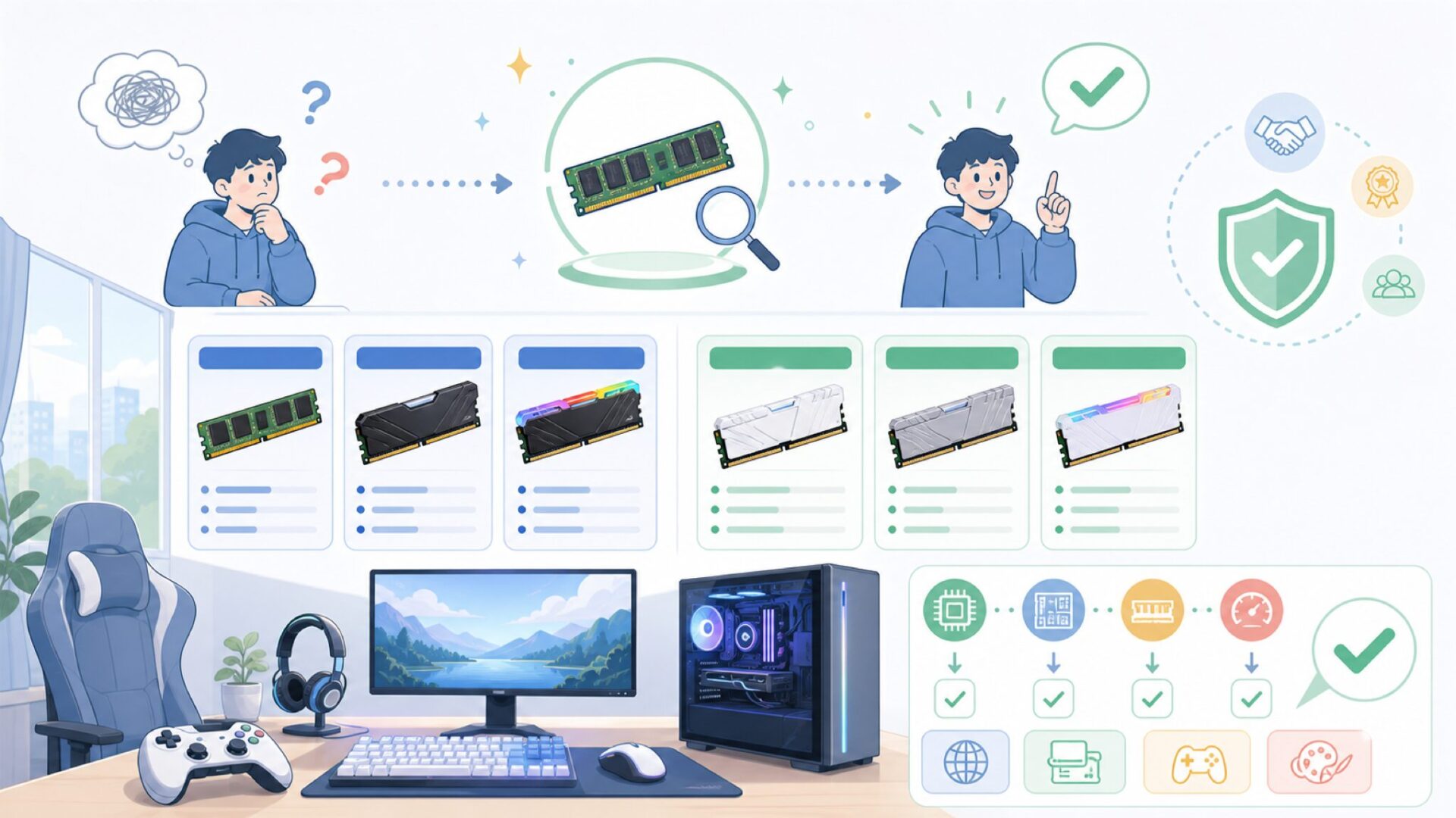 KINGBANKの主要製品ラインナップと選び方を表すイラスト