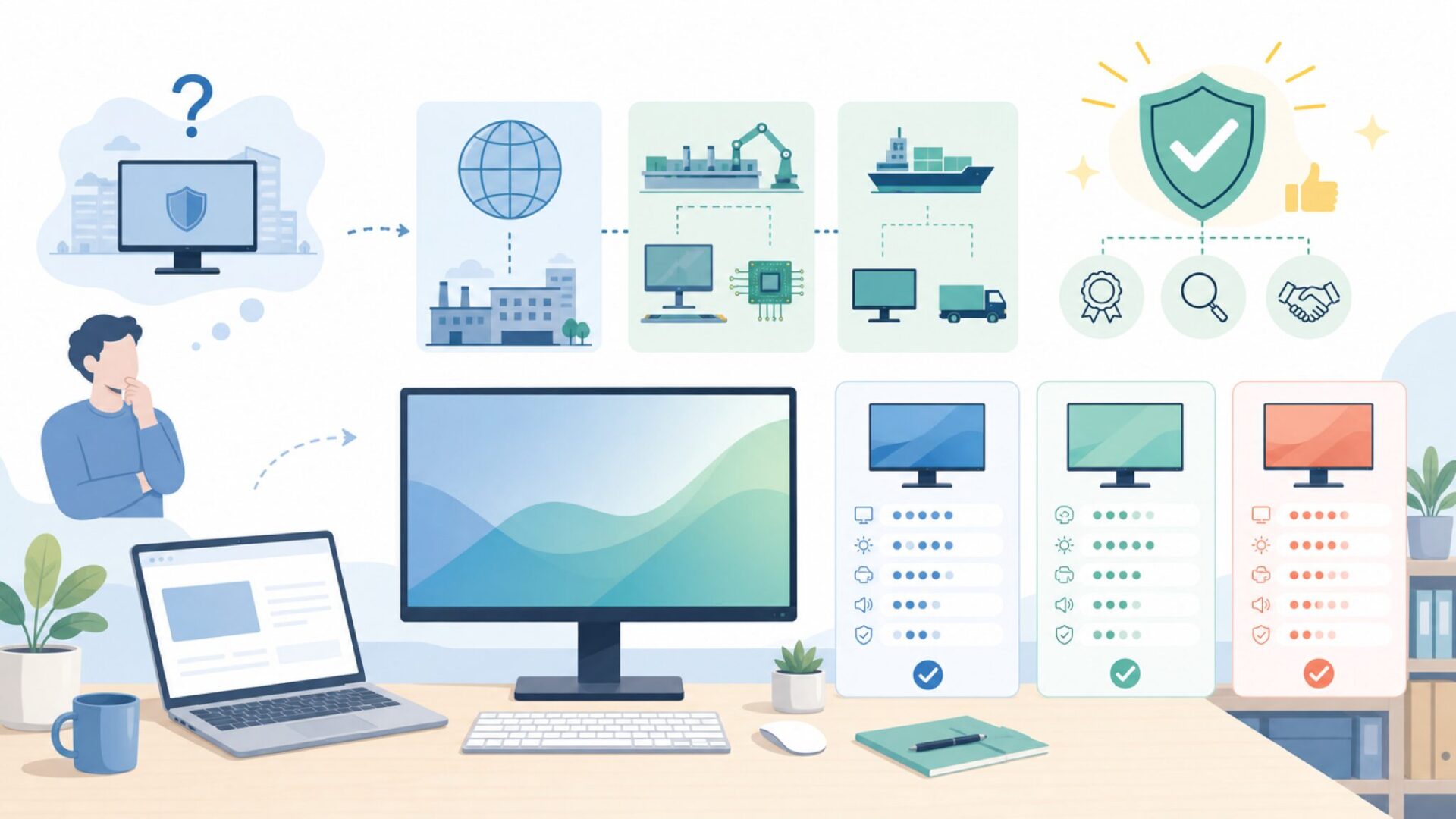 PHILIPSのPCコンポーネントを実際に作っているのはTPVグループを表すイラスト