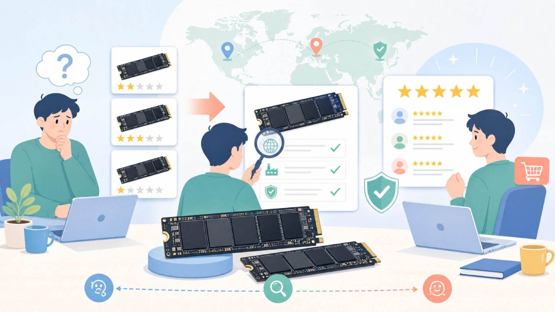 LEXAR NMシリーズはどこの国のブランド？歴史・品質・評判を正直に解説の要点を表すイラスト