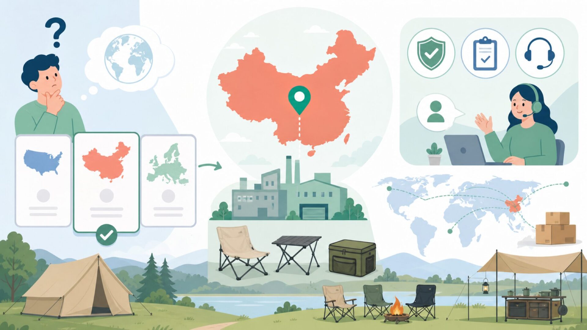 AVOFORESTはどこの国のブランドかを表すイラスト