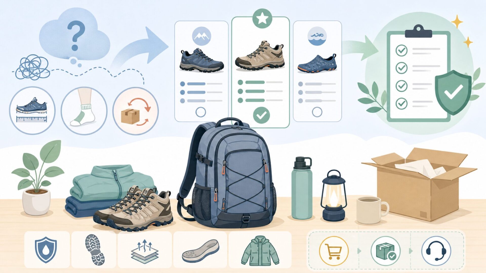 失敗しないCAMEL CROWN購入のポイントを表すイラスト