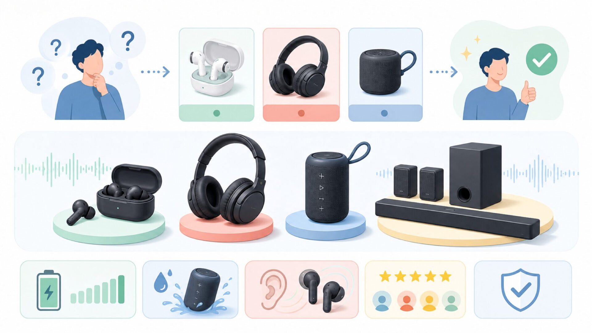 現在のNAKAMICHIが展開する製品ラインナップを表すイラスト
