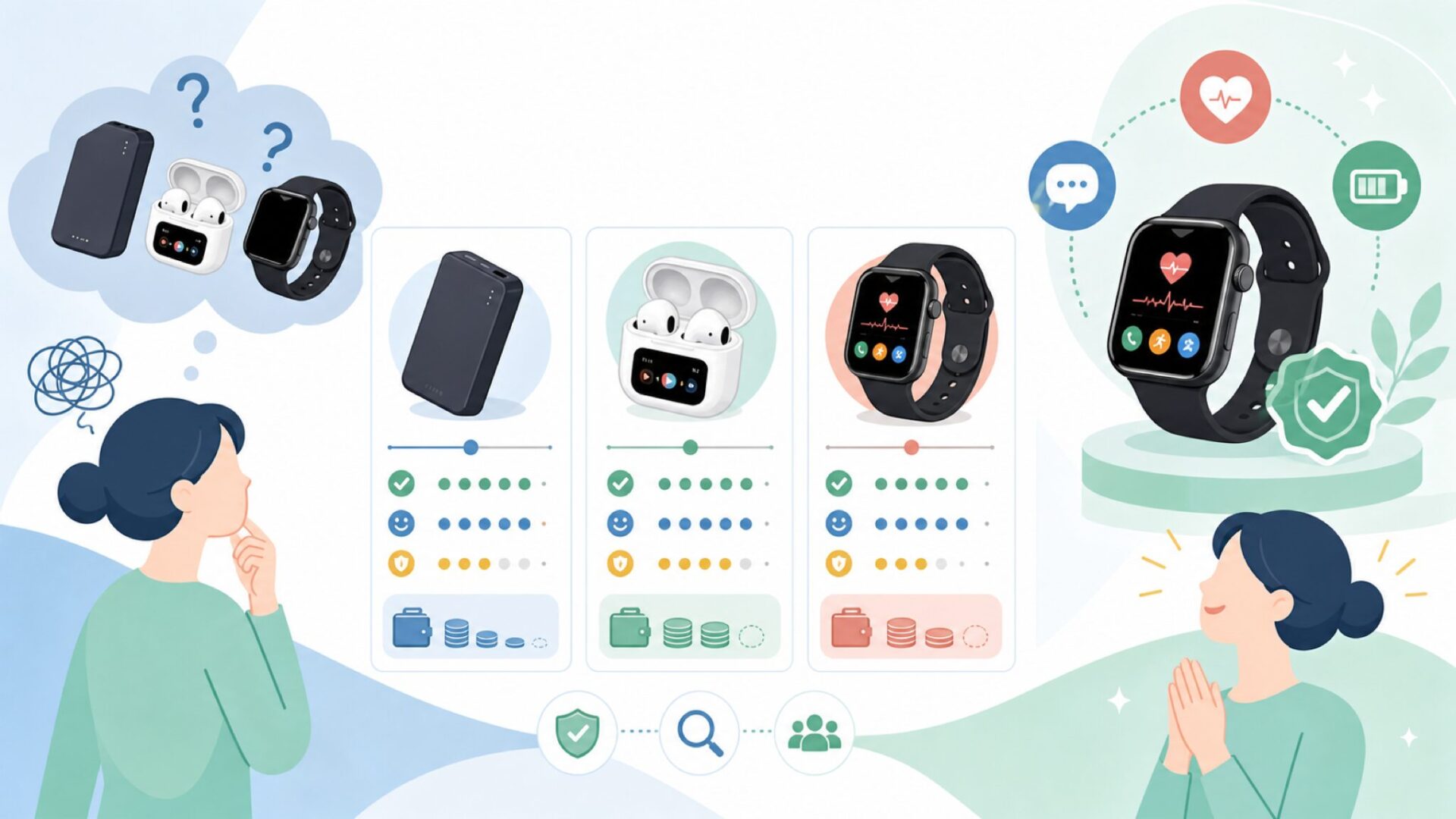 SLUBの製品ラインナップとコスパの実態を表すイラスト