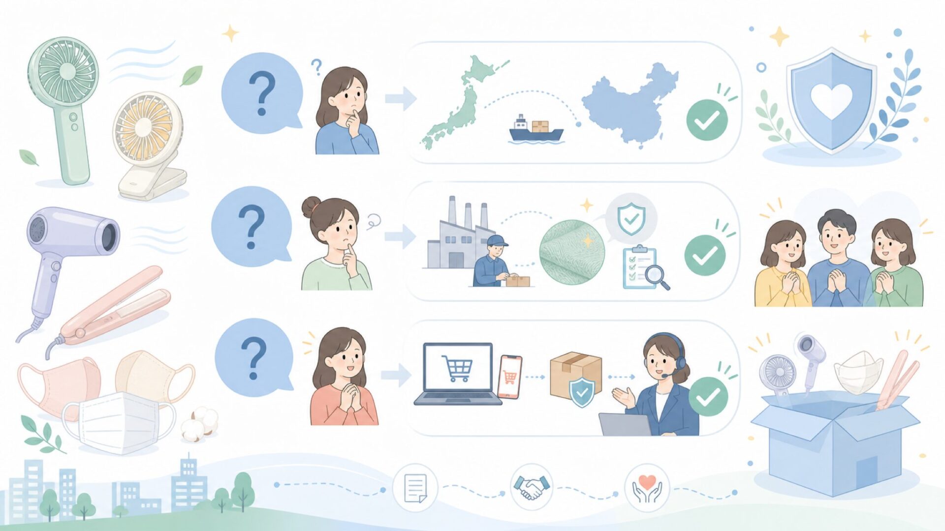 よくある質問を表すイラスト