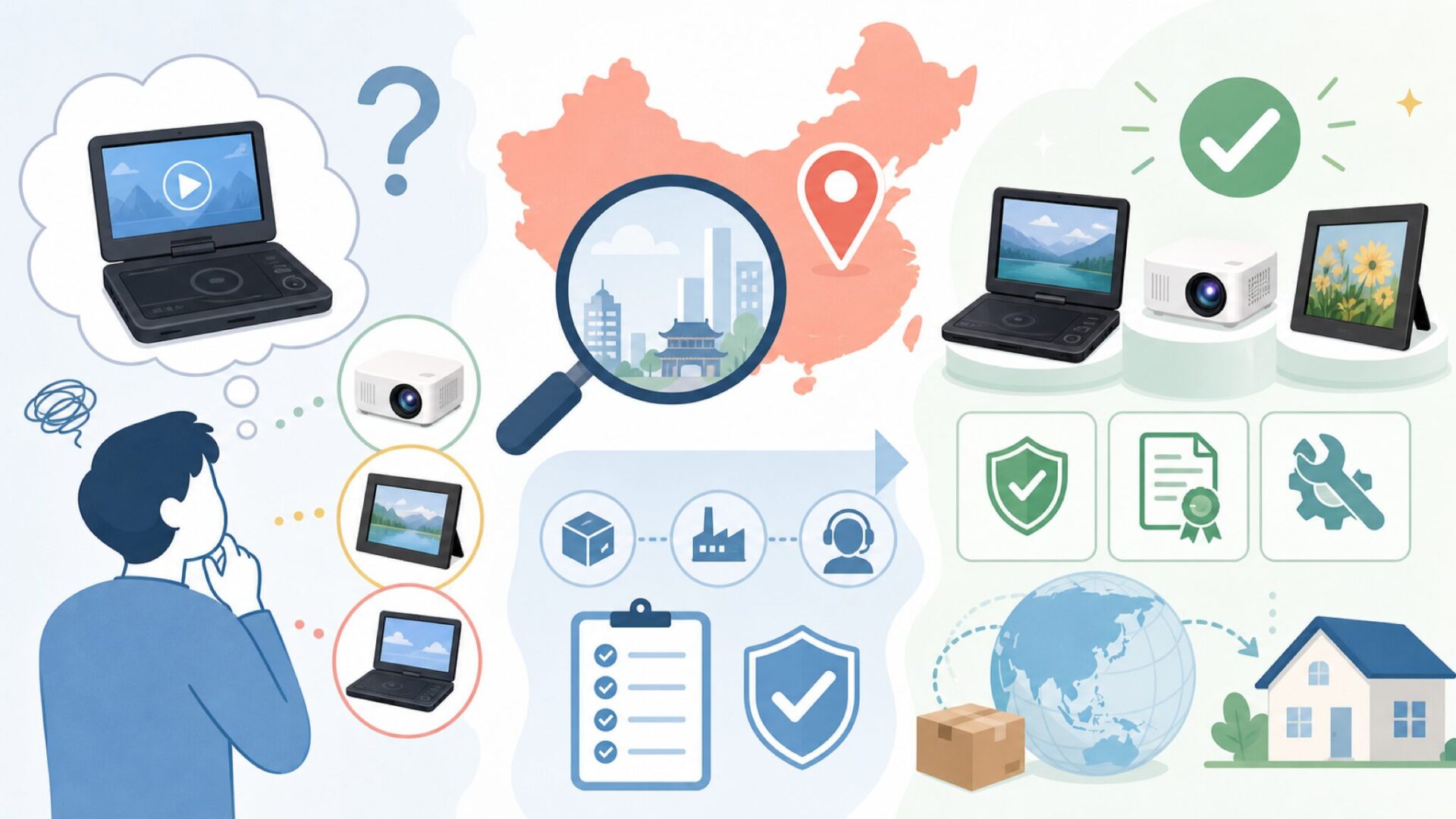 FANGORの国籍と企業情報——「中国製」の実態はどうなのかを表すイラスト