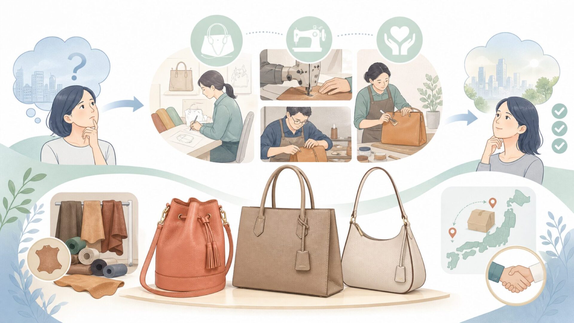 株式会社イマイはどんな会社か——40年以上の歩みと事業内容を表すイラスト
