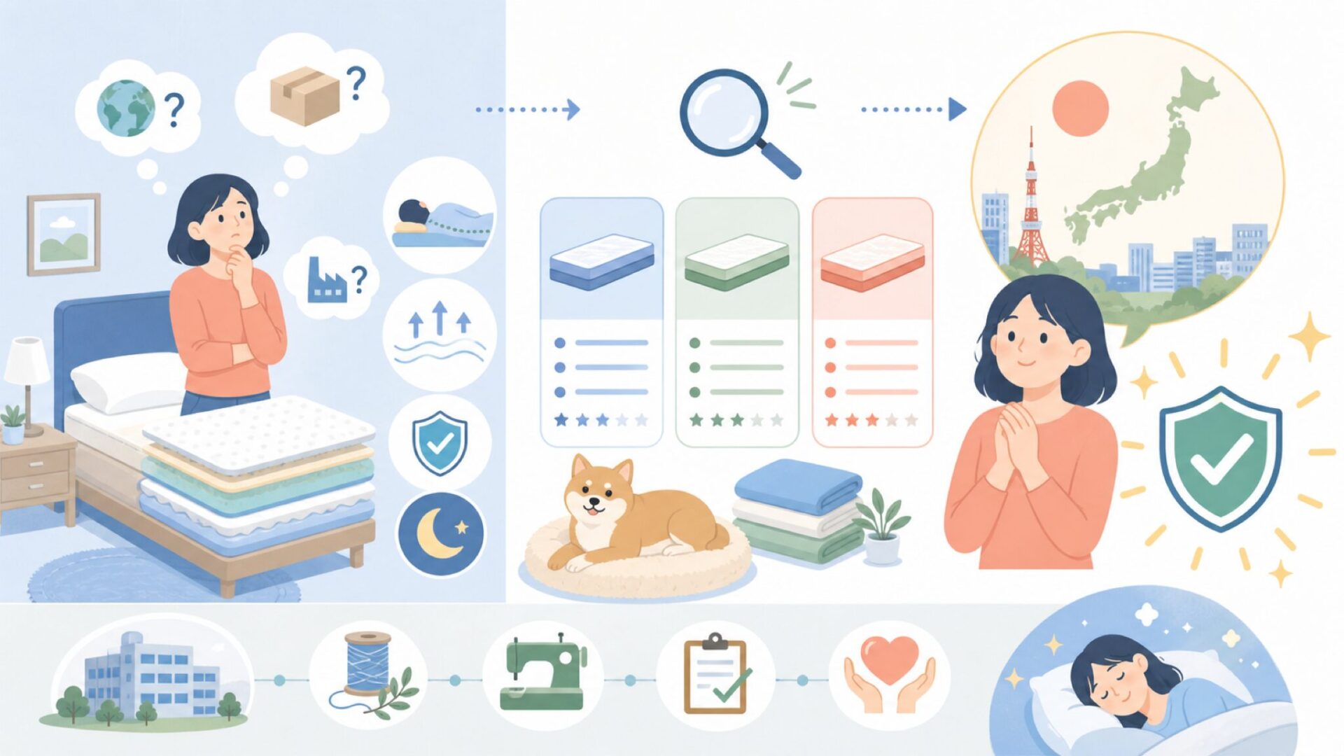 「Koizumi Lifetex」という名前はどこの国のブランド？まず結論をお伝えしますを表すイラス