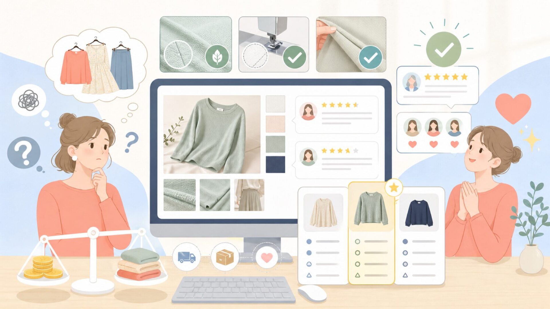 神戸レタスの品質と口コミ:実際のところはどうなの?を表すイラスト